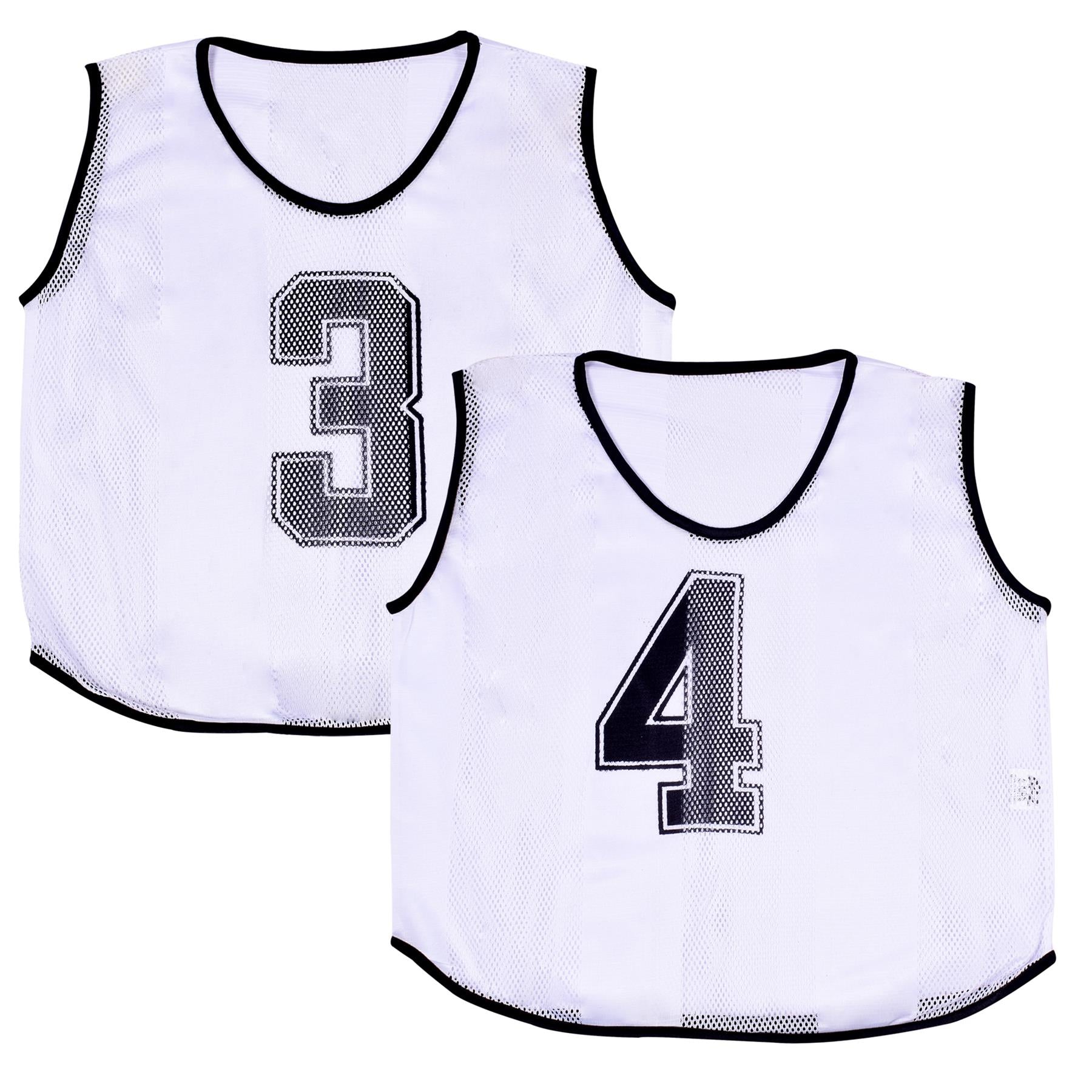 A2Z 6 Pack Sports Number Mesh Bib Comfortable During Football Rugby Sports Adult