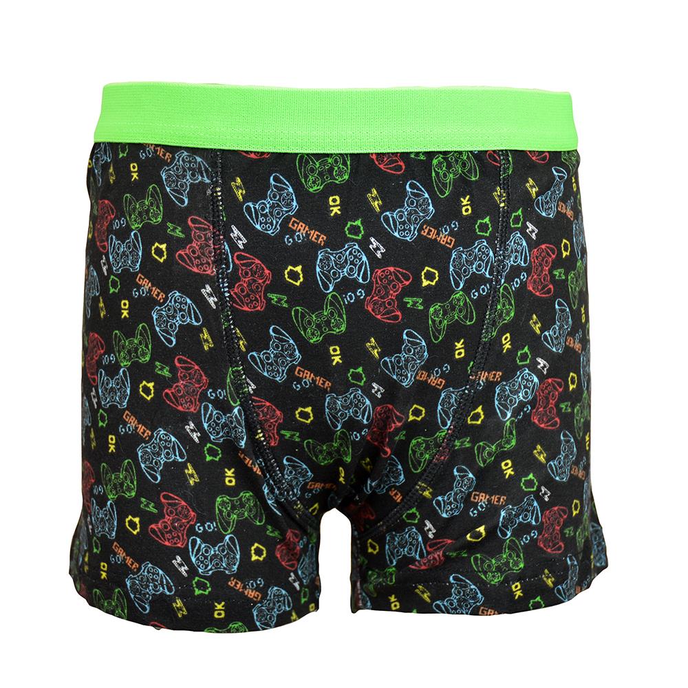 A2Z 4 Kids Boys Trunks Pack Of 3 Football Gaming Knickers Cotton Mix Underpants