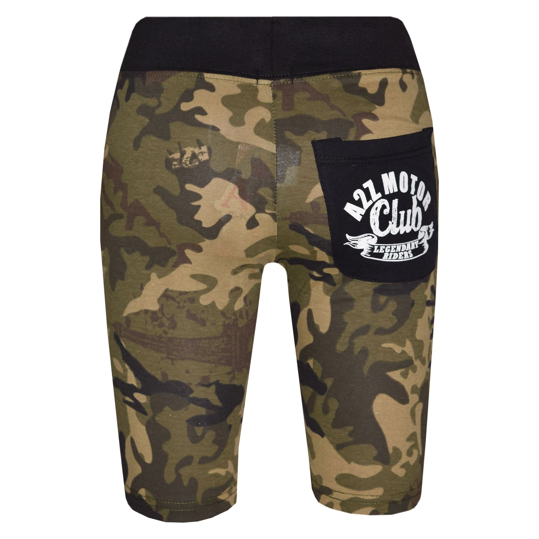 Kids Shorts Girls Boys Camouflage PE Shorts Knee Length Half Pant 5-13 Years