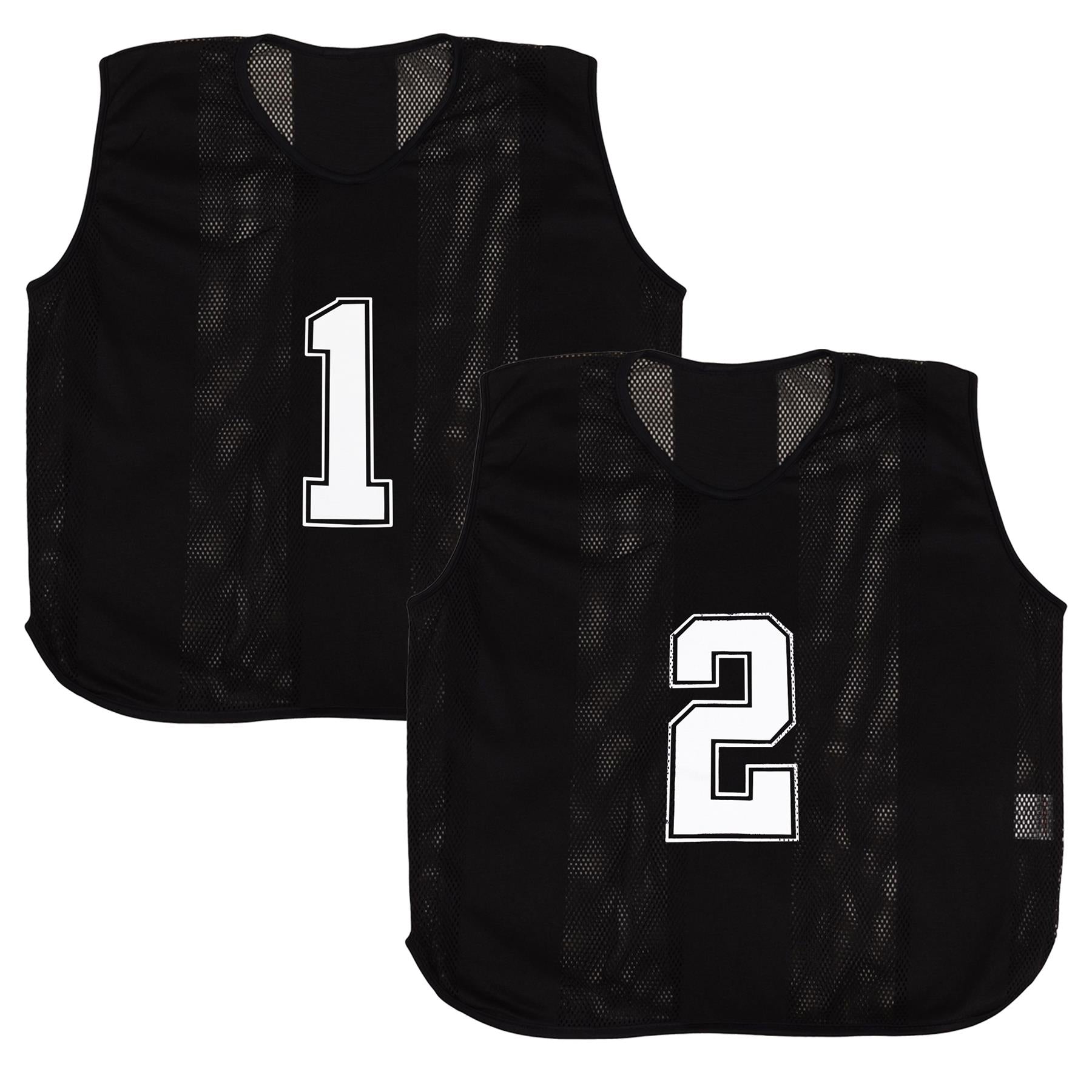 A2Z 6 Pack Sports Number Mesh Bib Comfortable During Football Rugby Sports Adult