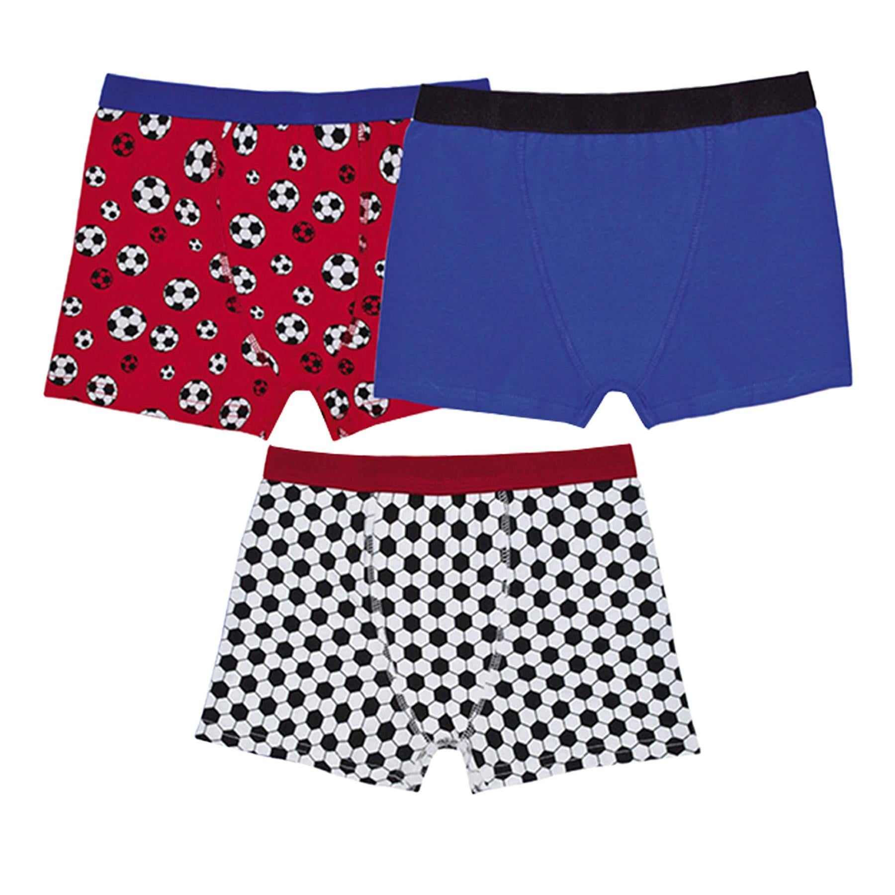 A2Z 4 Kids Boys Trunks Pack Of 3 Football Gaming Knickers Cotton Mix Underpants