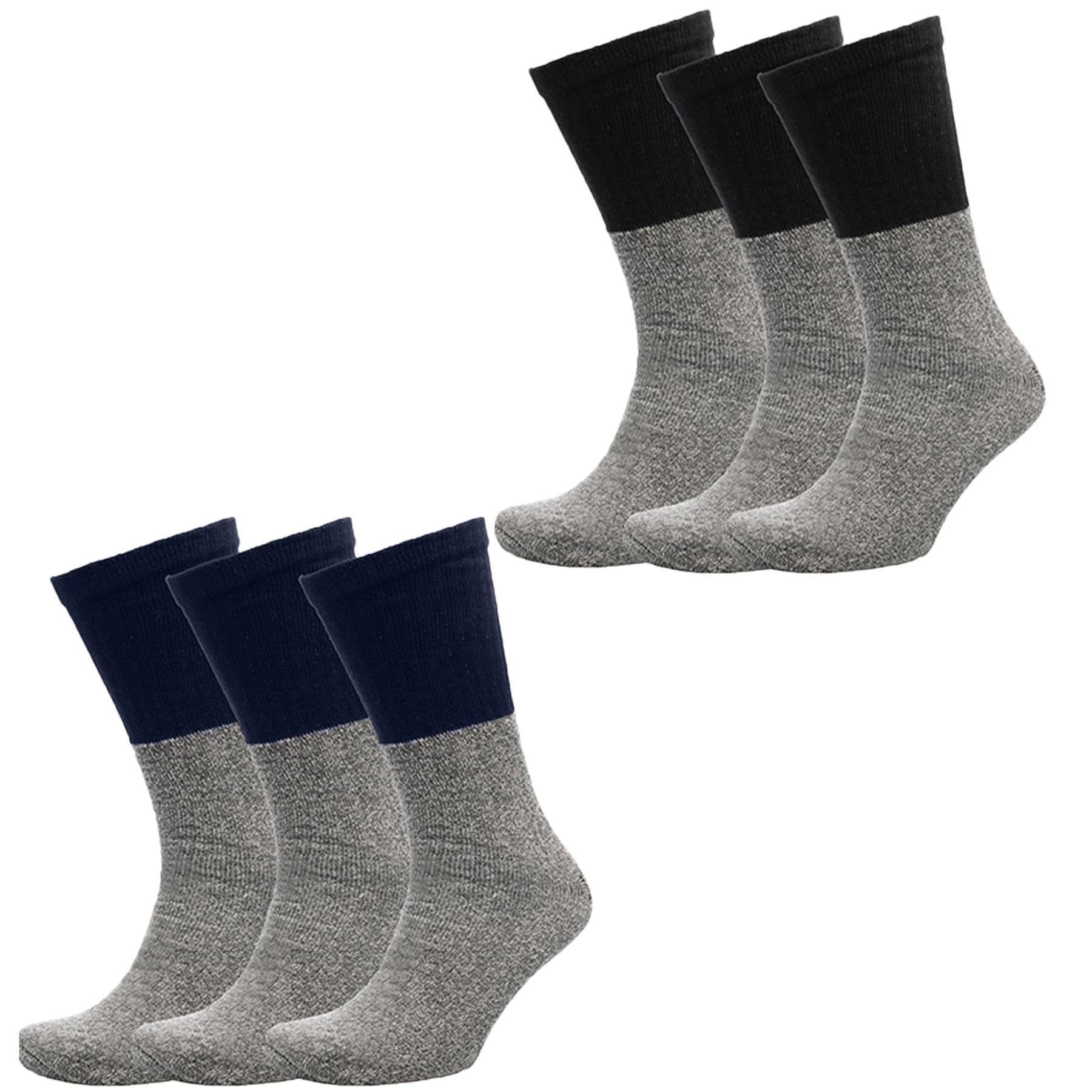 Mens Blended Thermal Insulated Heat Winter Cotton Pack Of 3 Comfortable Socks