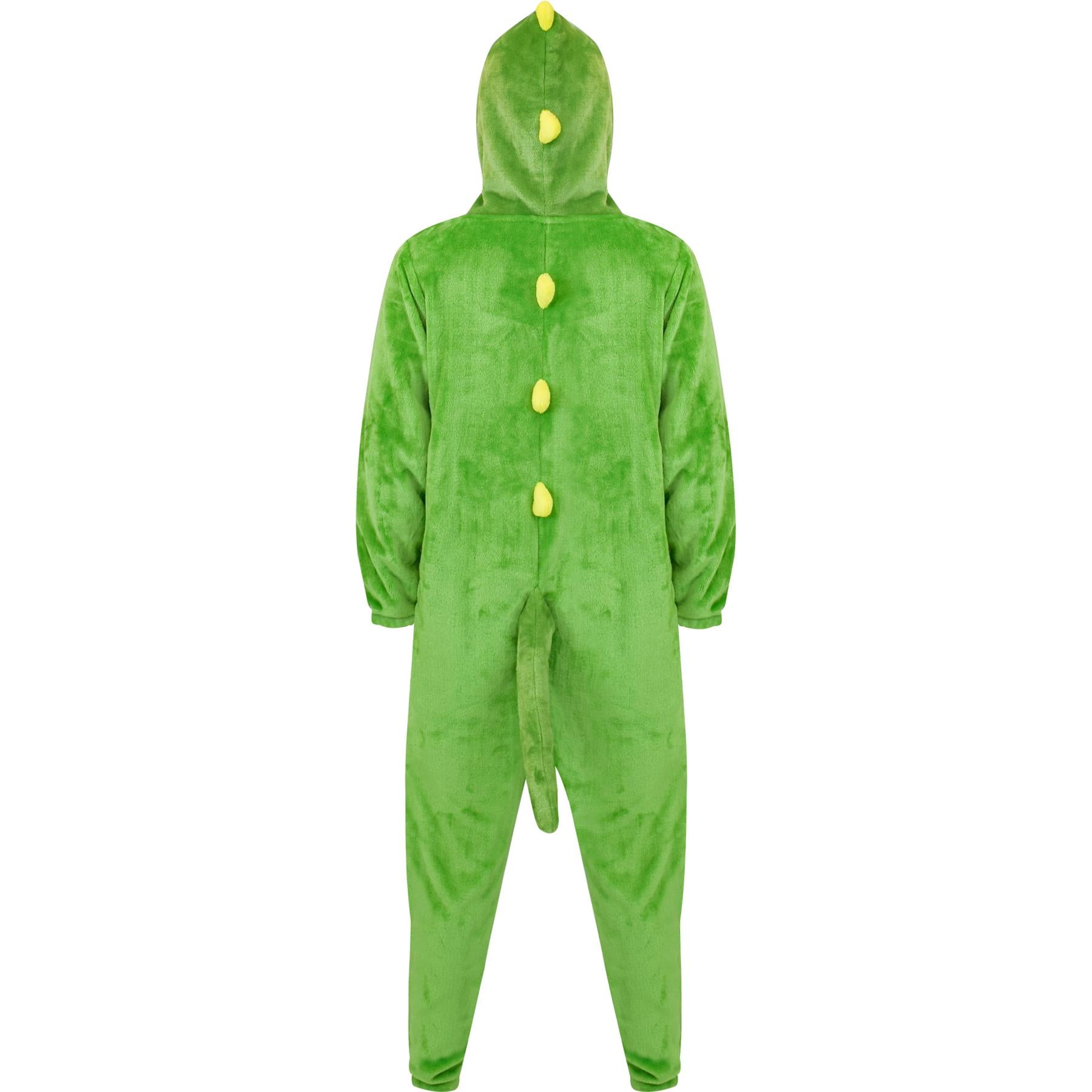 Unisex Crocodile Onesie Animal Face Jumpsuits Playsuit One Piece Pyjama 3-14 Yrs