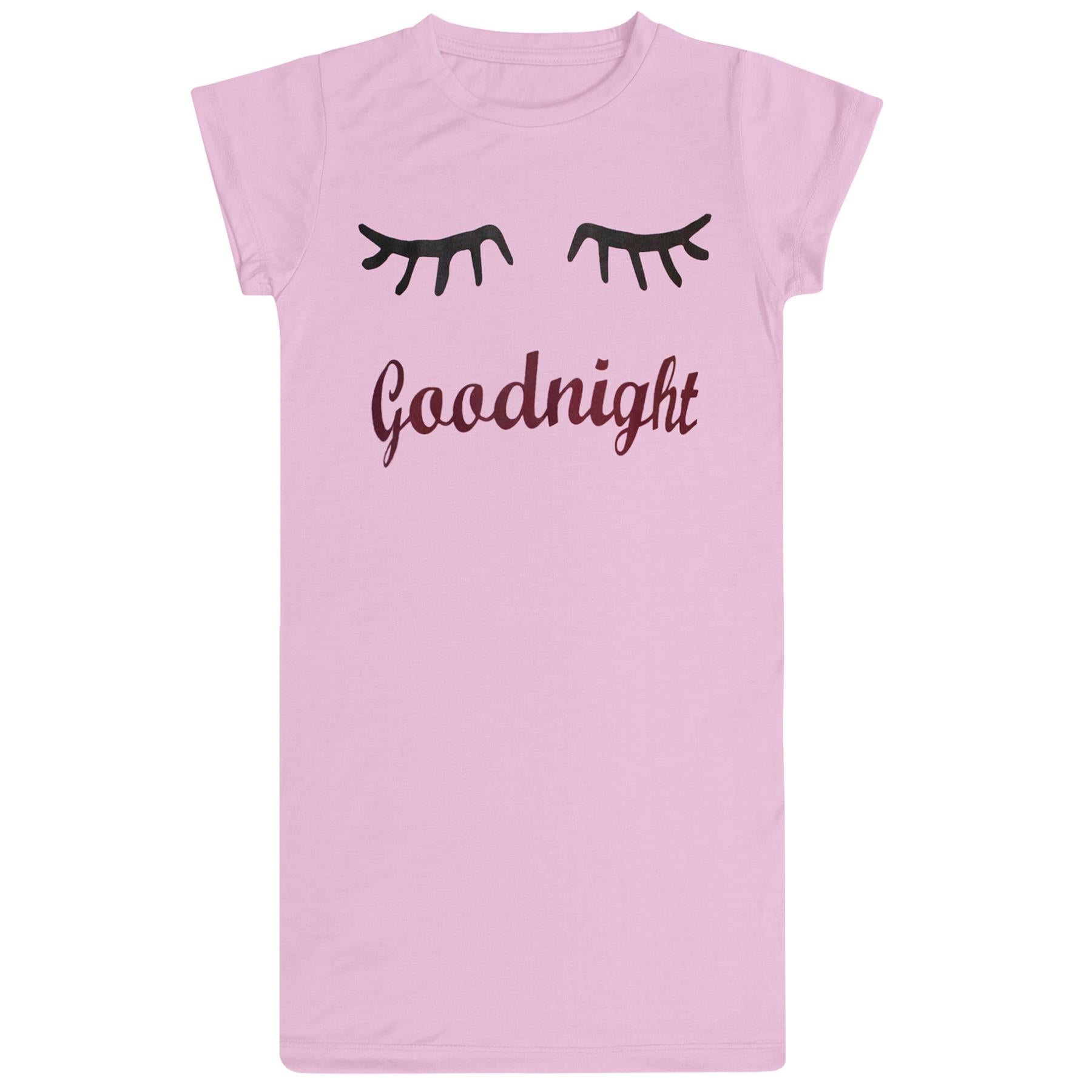 Ladies Night Dress Nightgown Sleepwear Nightie Short Sleeve Nightwear Nighty