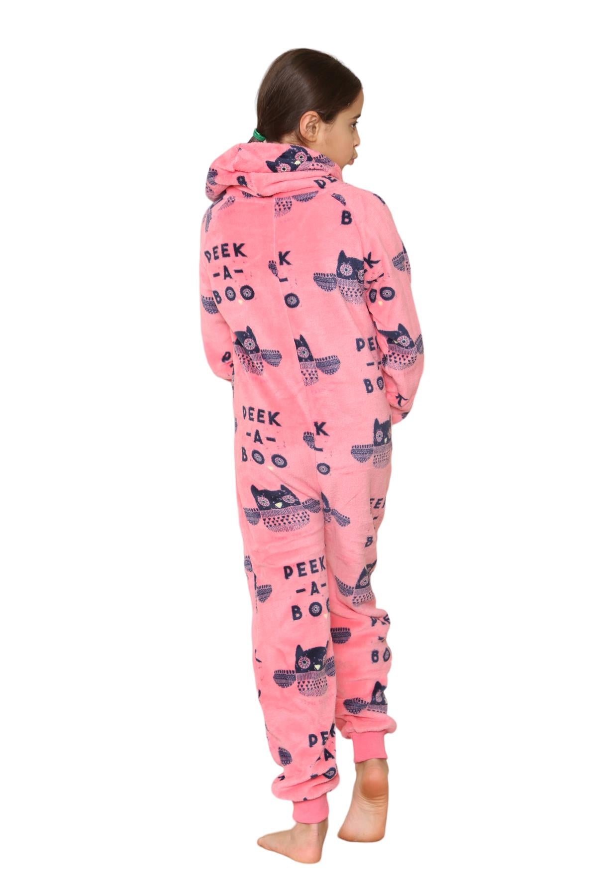 Kids Fleece A2Z Onesie One Piece Pyjamas PeekaBoo Print Sleepsuit For Boys Girls