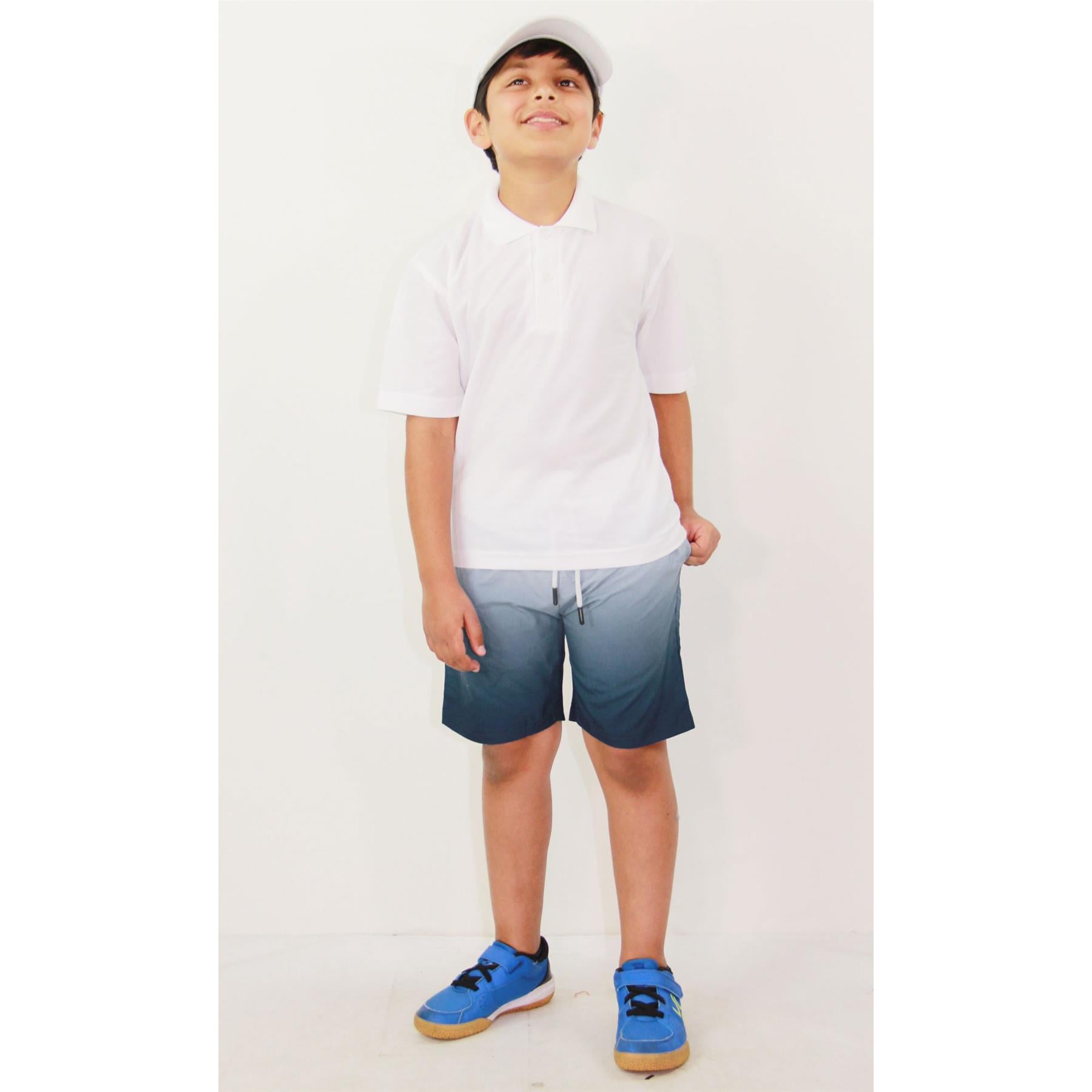 Kids Boys Gradient Colour Shorts Two Tone Fade New Summer Fashion Age 5-13 Years