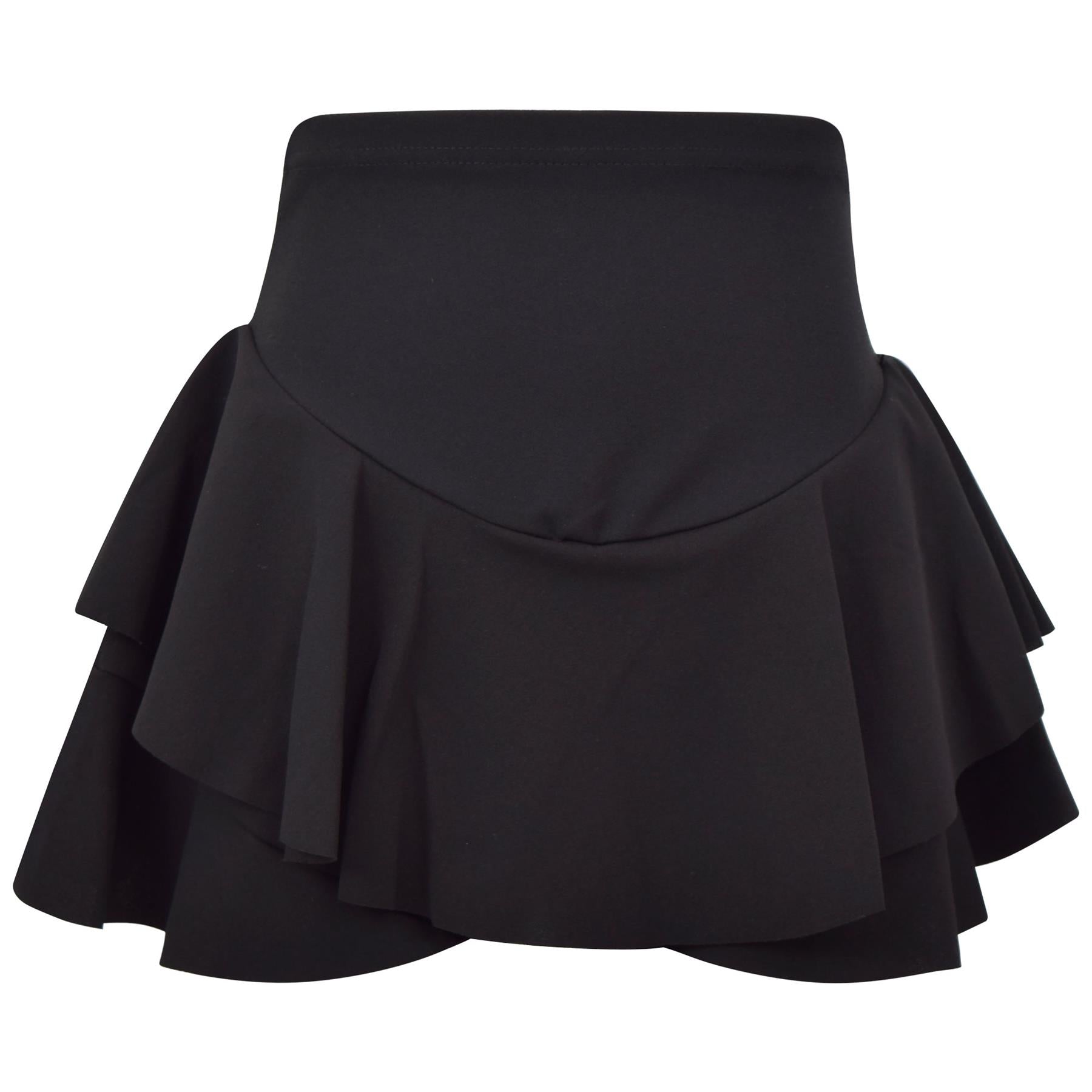 A2Z 4 Kids Girls High Waisted Ruffle Mini Skirt Double Layered Short Party Dress