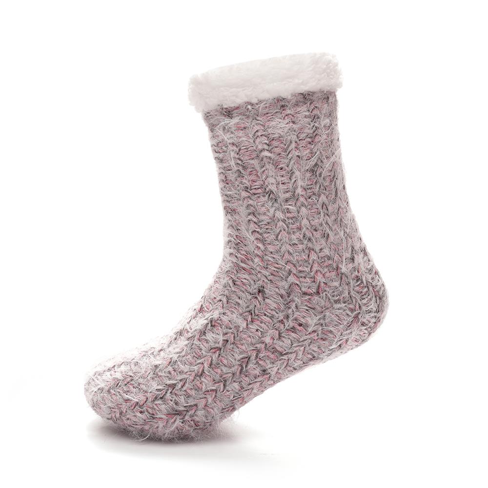 A2Z Ladies Space Dyed Yarn Lounge Socks Sherpa Lining Comfort Soft Fuzzy Socks