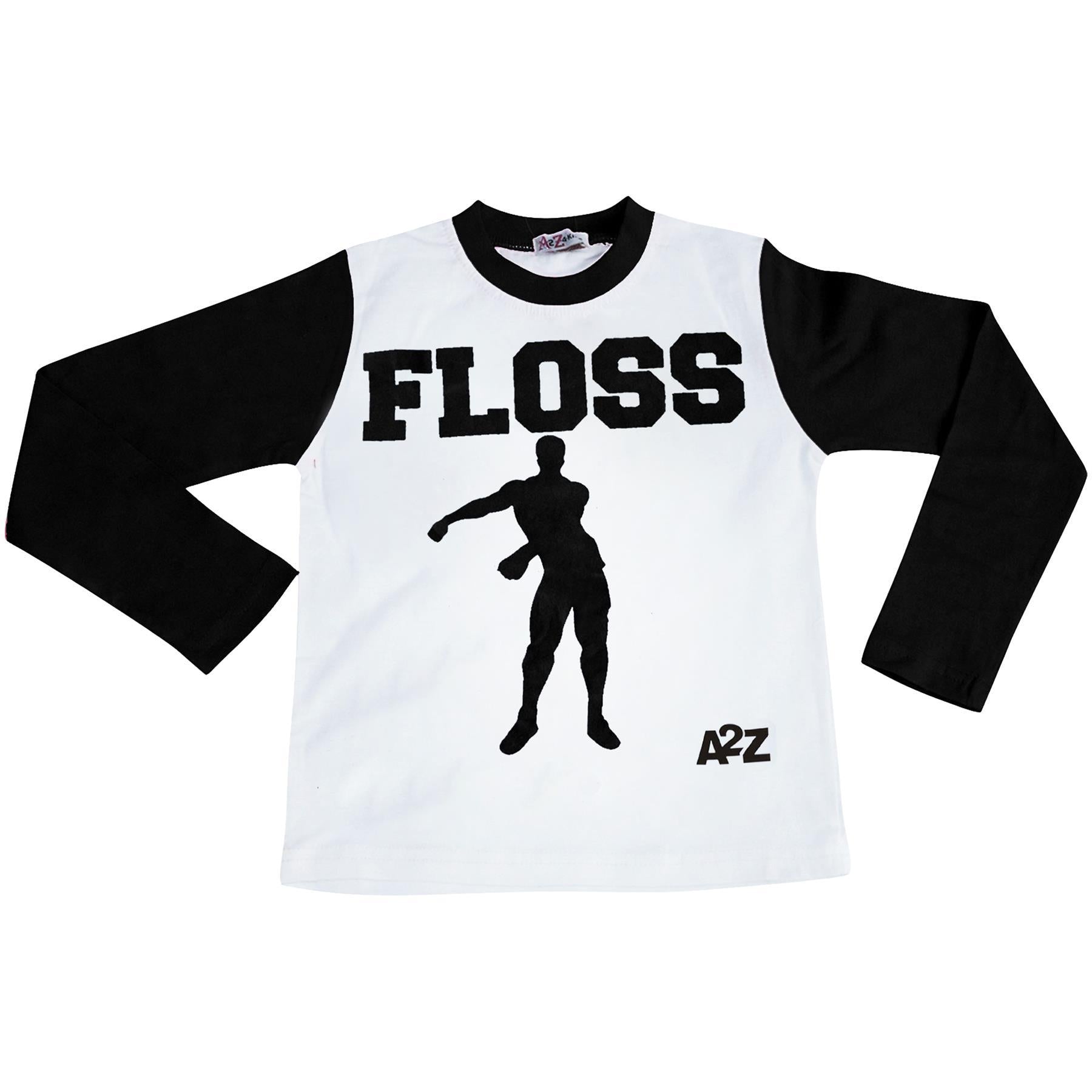 Kids Boys Girls Pyjamas Black Trendy Floss A2Z Print Xmas