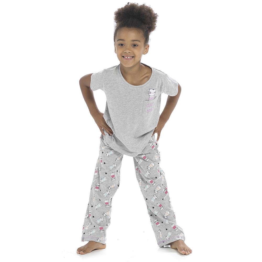 A2Z 4 Kids Girls Short Sleeve Pyjamas Set 2 Piece Comfortable Sleepwear Set