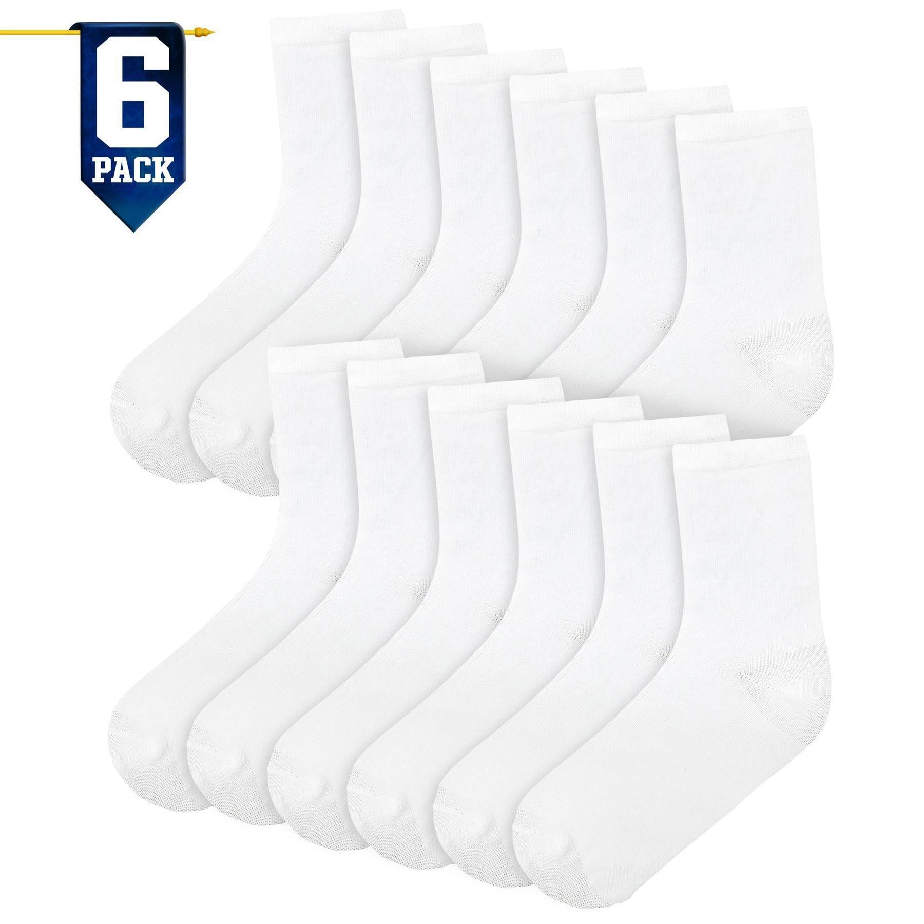 Ladies Cotton Rich Plain Socks Pack Of 6 Luxurious Soft Socks For Women