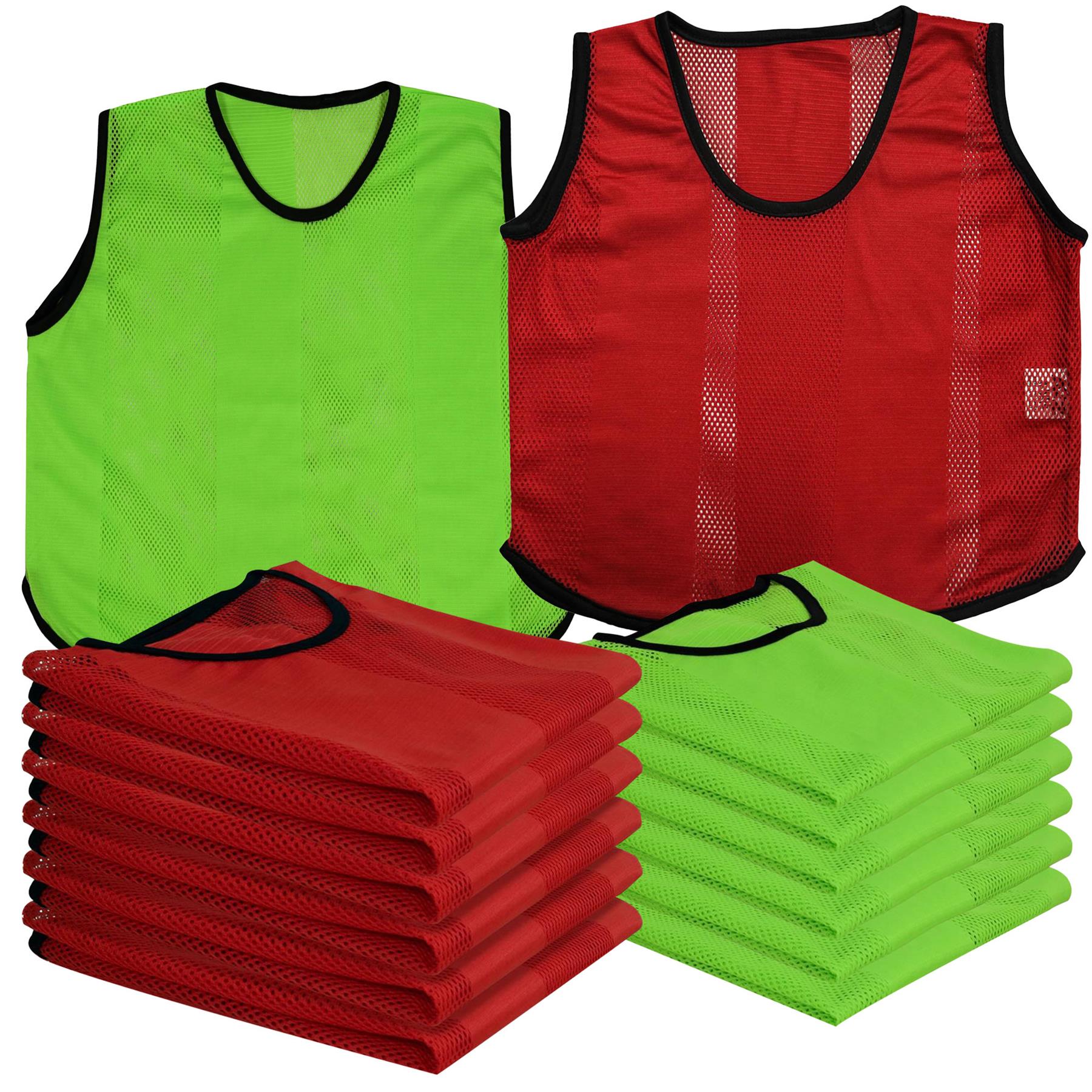 A2Z Kids 12 Pack Sports Mesh Bibs Comfortable During Football Rugby Sports