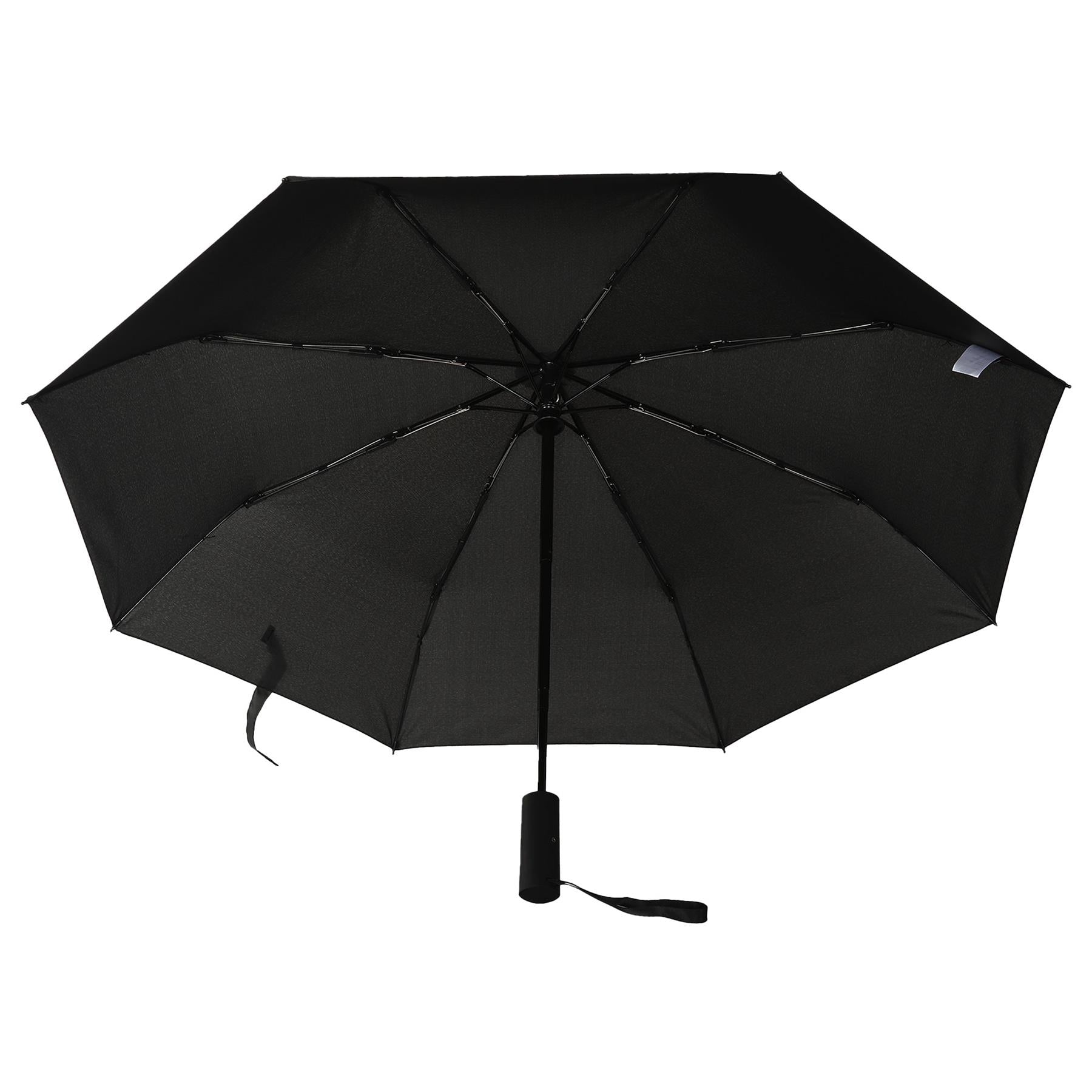 Compact Travel Supermini Umbrella Auto Folding Weather Protect Brolly With Pouch