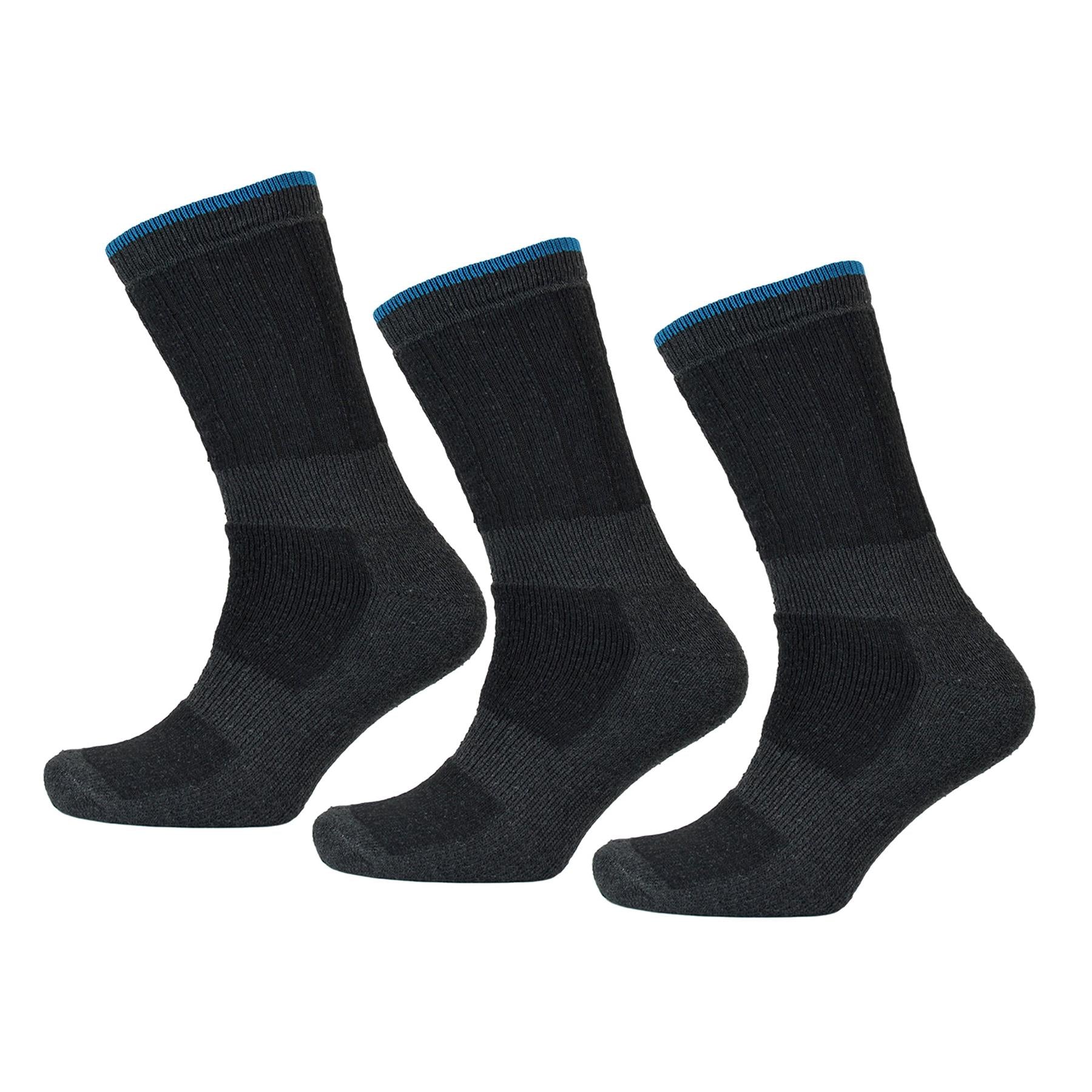 A2Z Mens Crew Work Socks Cosy Lightweight Comfortable 3 Pack Workwear Sock