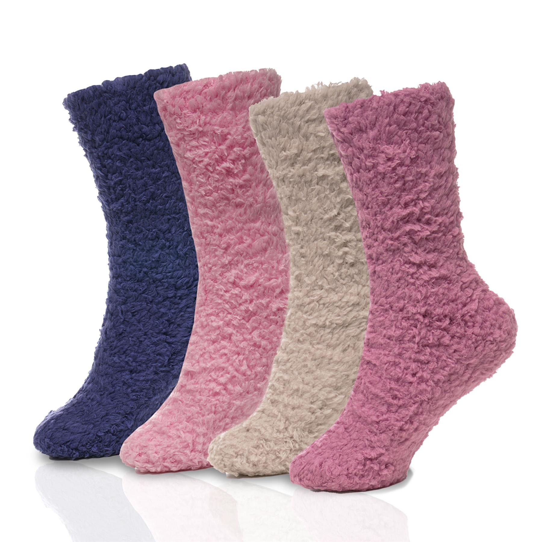 A2Z Ladies Socks 4 Pack Teddy Durable Stylish Confortable Winter Warm Cosy Socks