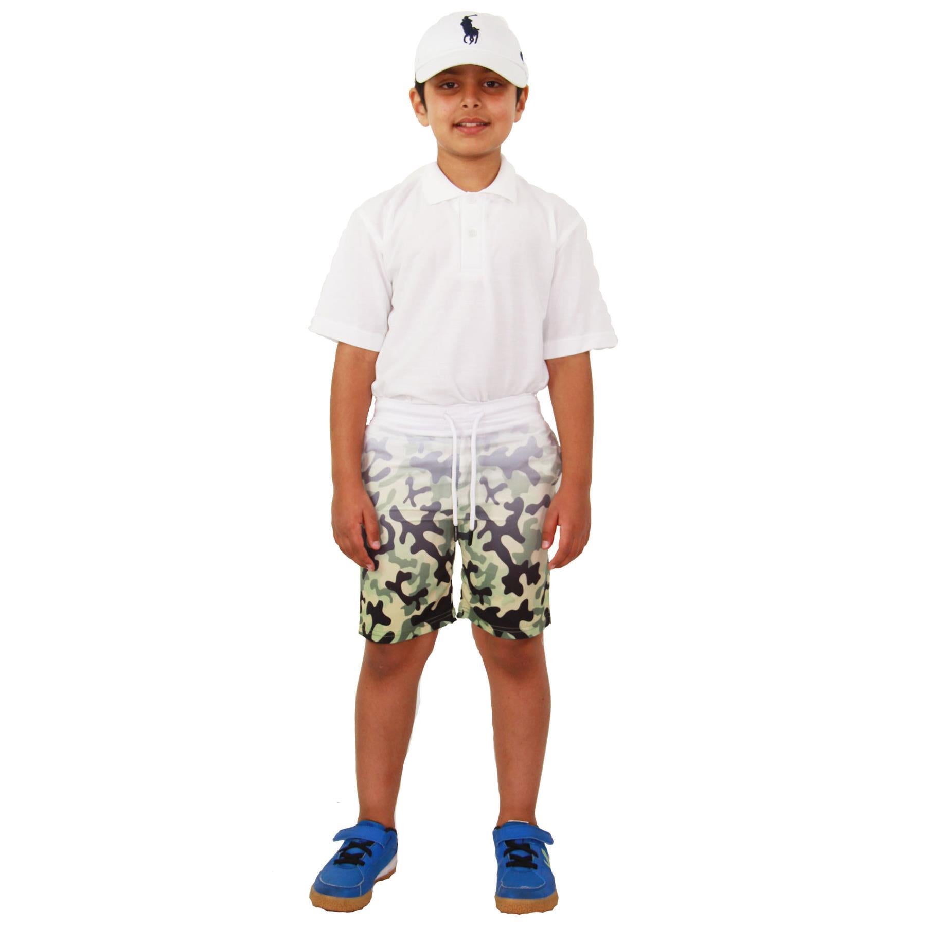 Kids Boys Gradient Colour Shorts Two Tone Fade New Summer Fashion Age 5-13 Years