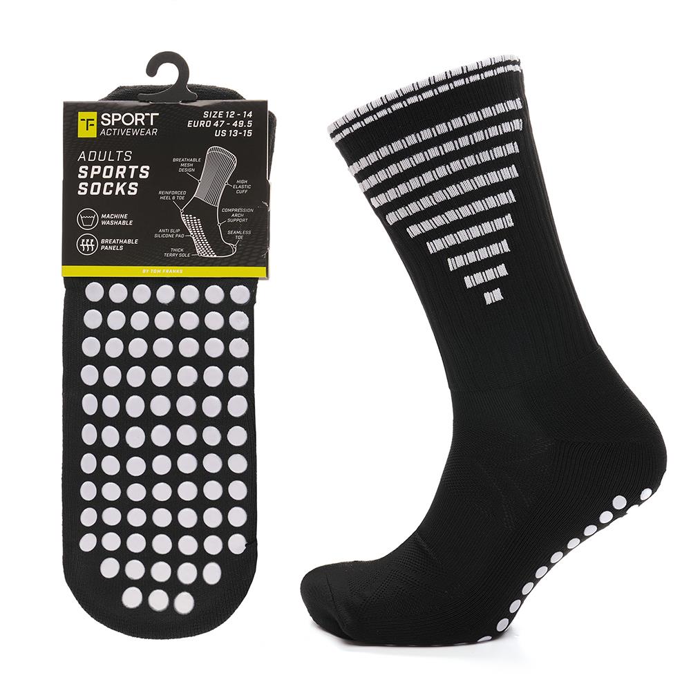 A2Z 3 Pack Mens Football Grip Socks Breathable Anti Slip Terry Sports Socks