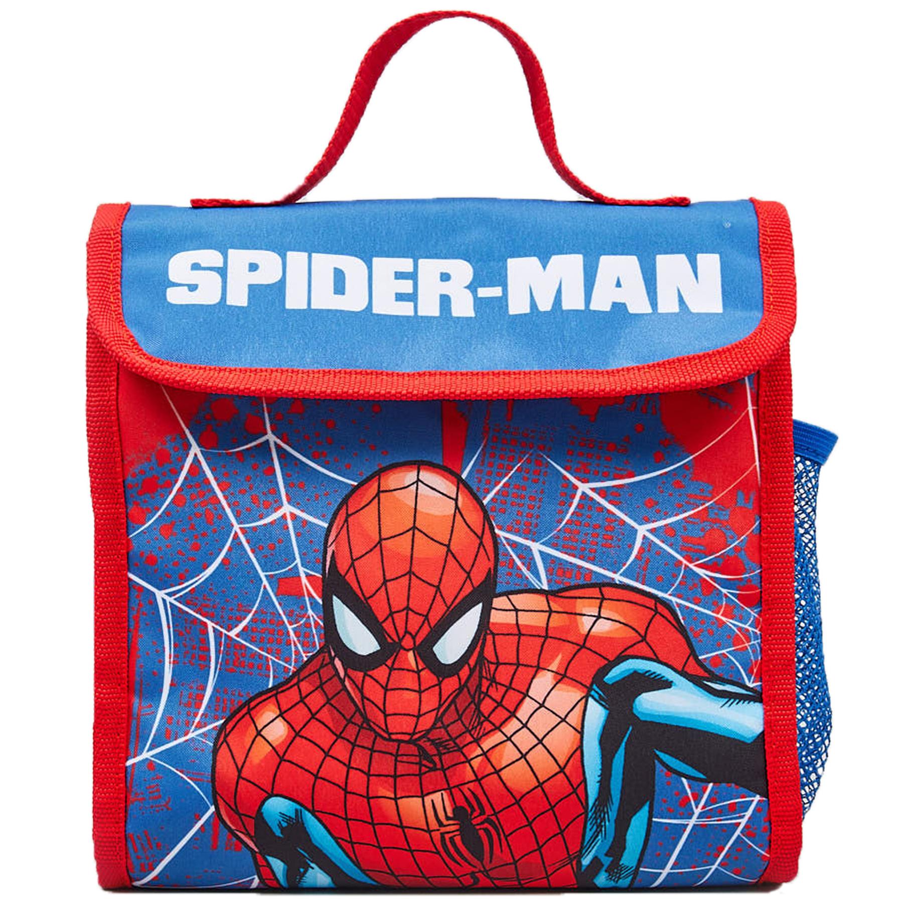 Officially Licensed Marvel Spiderman Insulated Lunch Bag With Hook-And-Loop