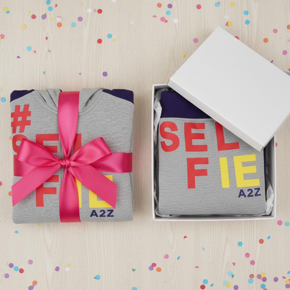 A2Z 4 Kids Girls Boys #SELFIE Tracksuit Hoodie & Joggers Outfit Set Top Bottom