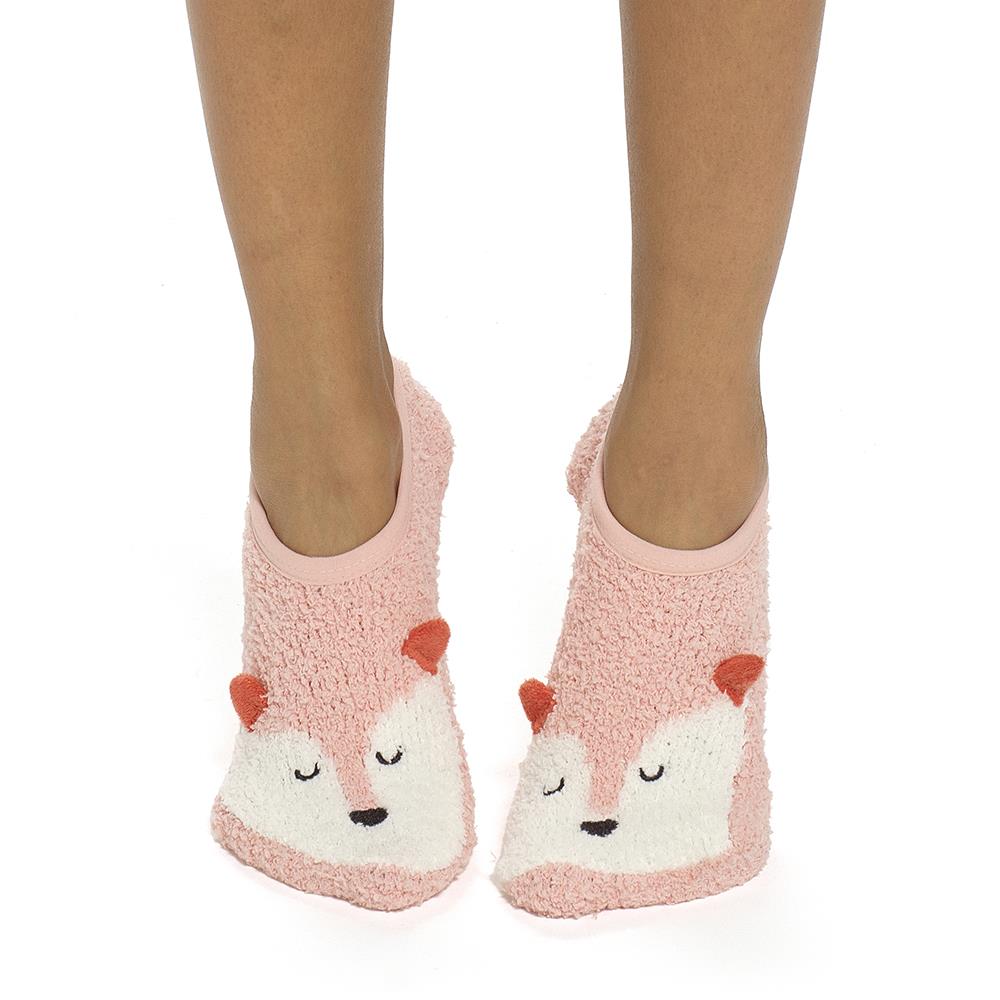 A2Z Ladies 2 Pack Animal Novelty Slipper Socks Non-Slip Winter Warm Cosy Socks