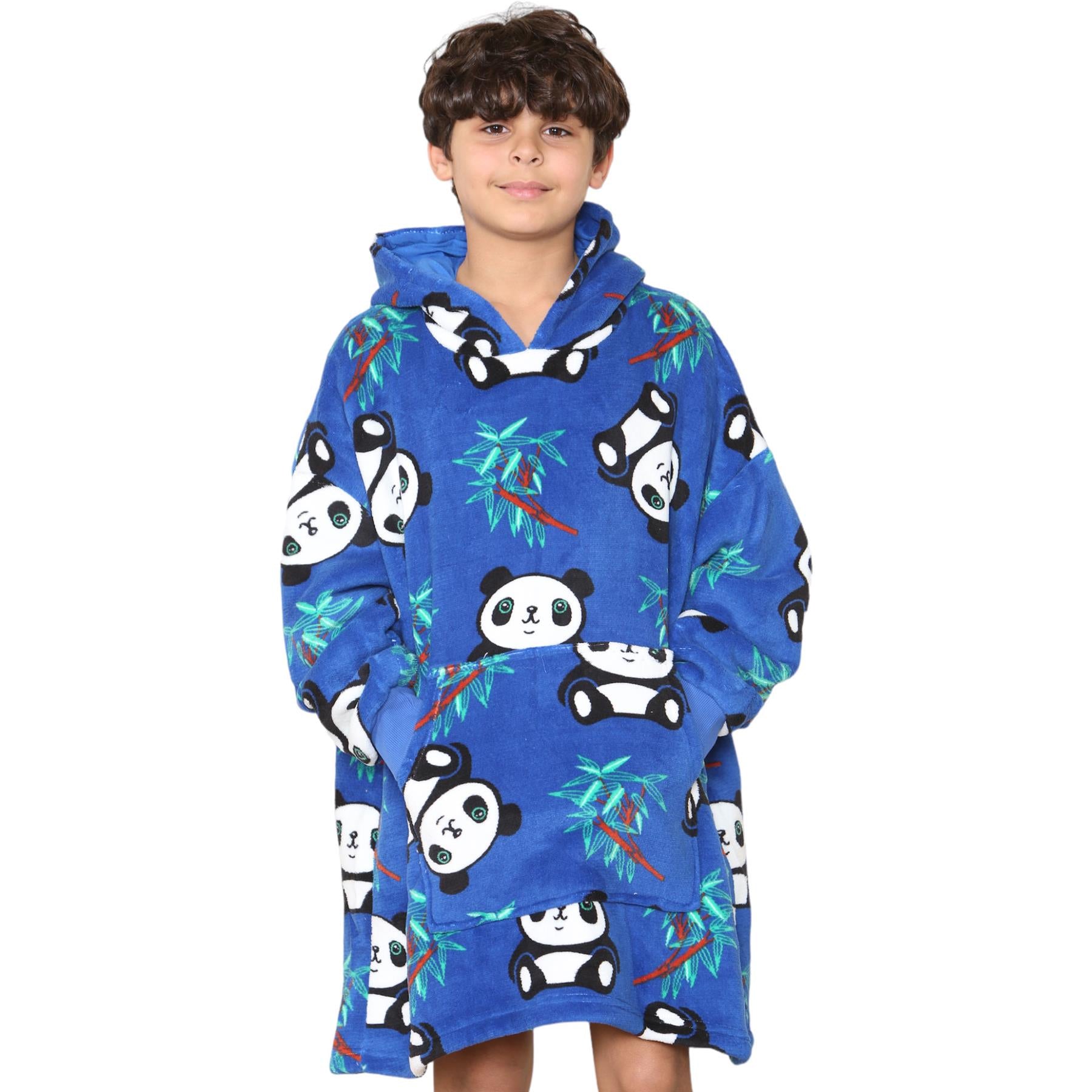 Kids Girls Boys Ultra Soft Oversized Hoodie Snuggle Plush Sherpa Fleece Lining