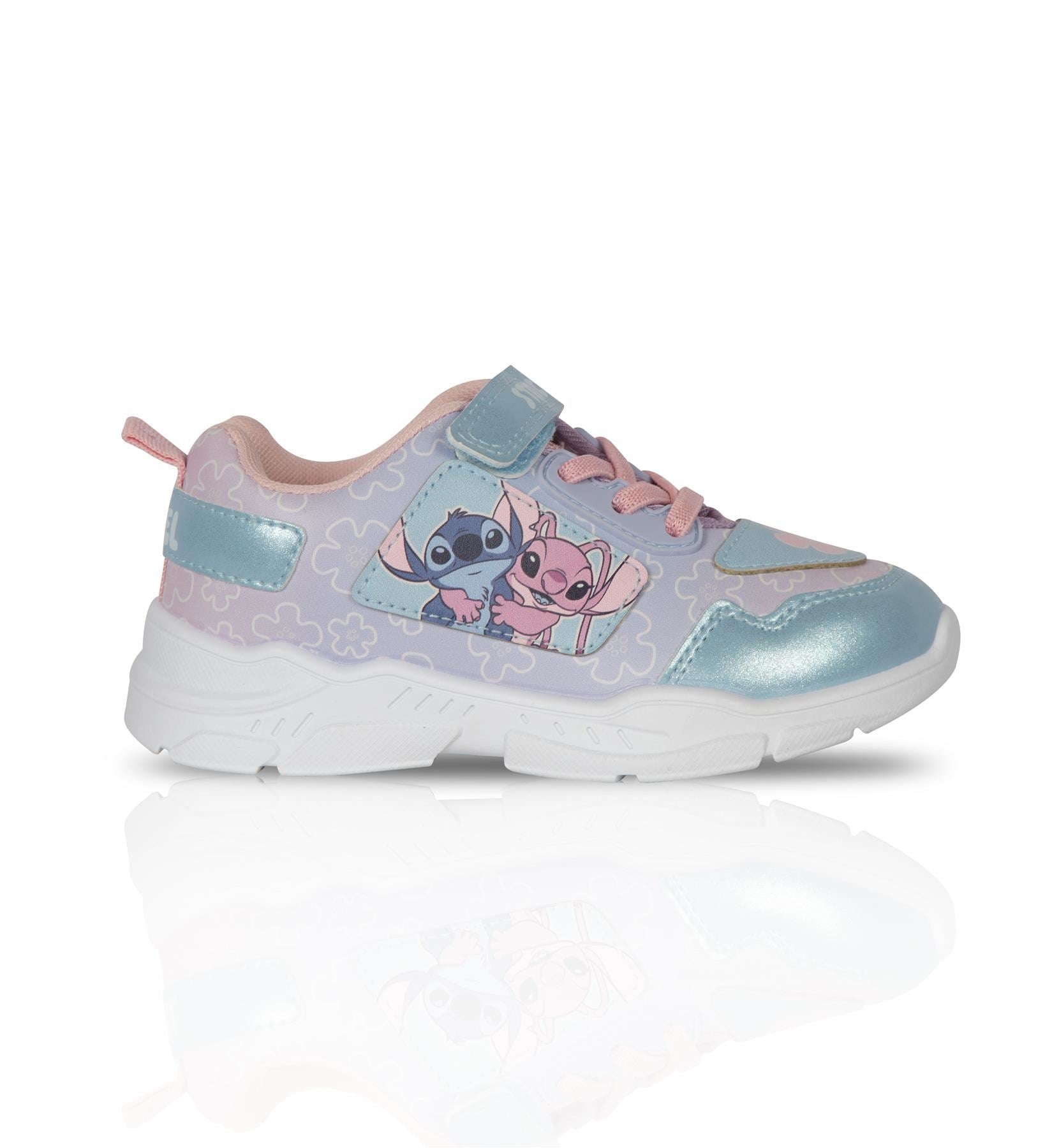 Kids Girls Disney Stitch Angel Kids Trainers Officially Licensed Character Shoes