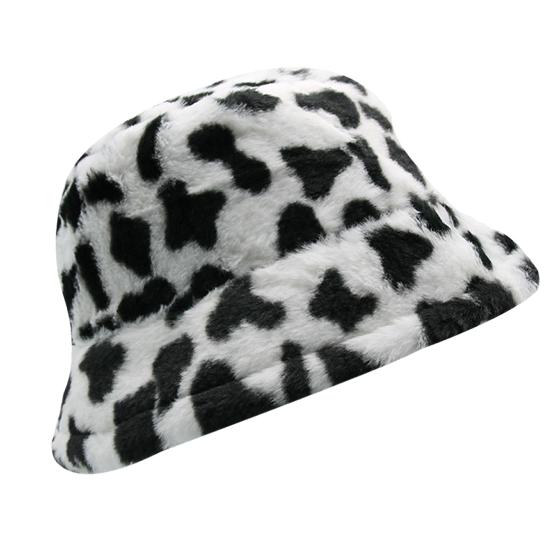 A2Z Ladies Bucket Hats Winter Warm Fluffy Animal Faux Fur Soft Plush Cozy Caps