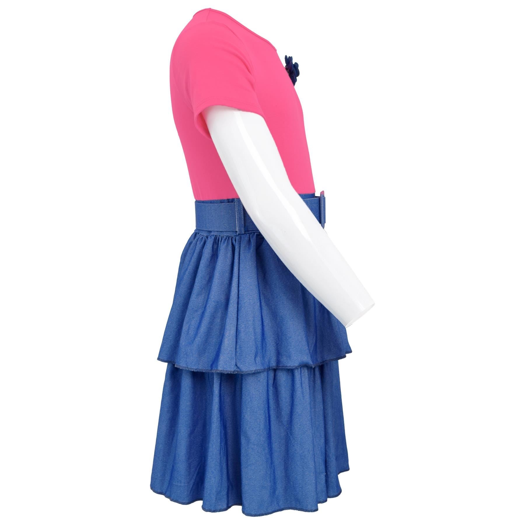 Kids Girls Summer Dress Casual Ruffle Party Dress