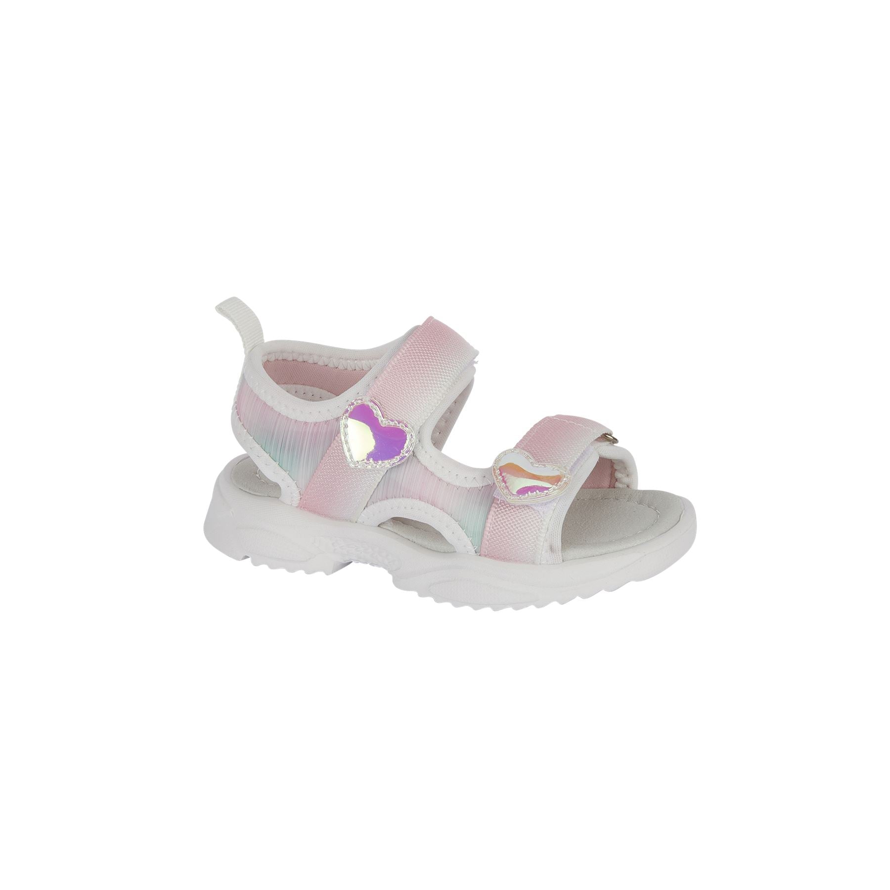 Kids Girls Beach Summer Mule Sandals Open Toe With Touch Close Fastening Strap