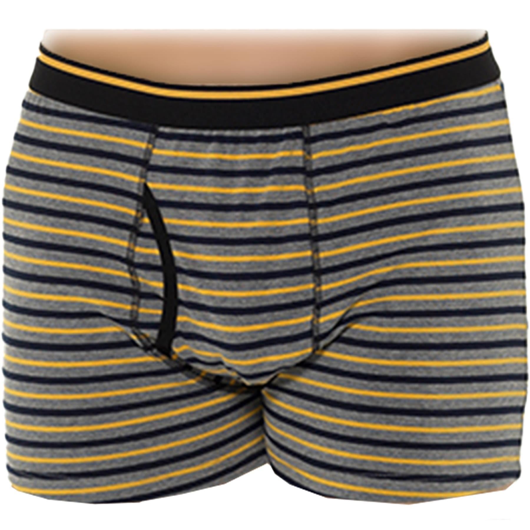 Mens Keyhole Trunks Shorts Underwear Pack Of 3 Knickers Elasticated Waistband