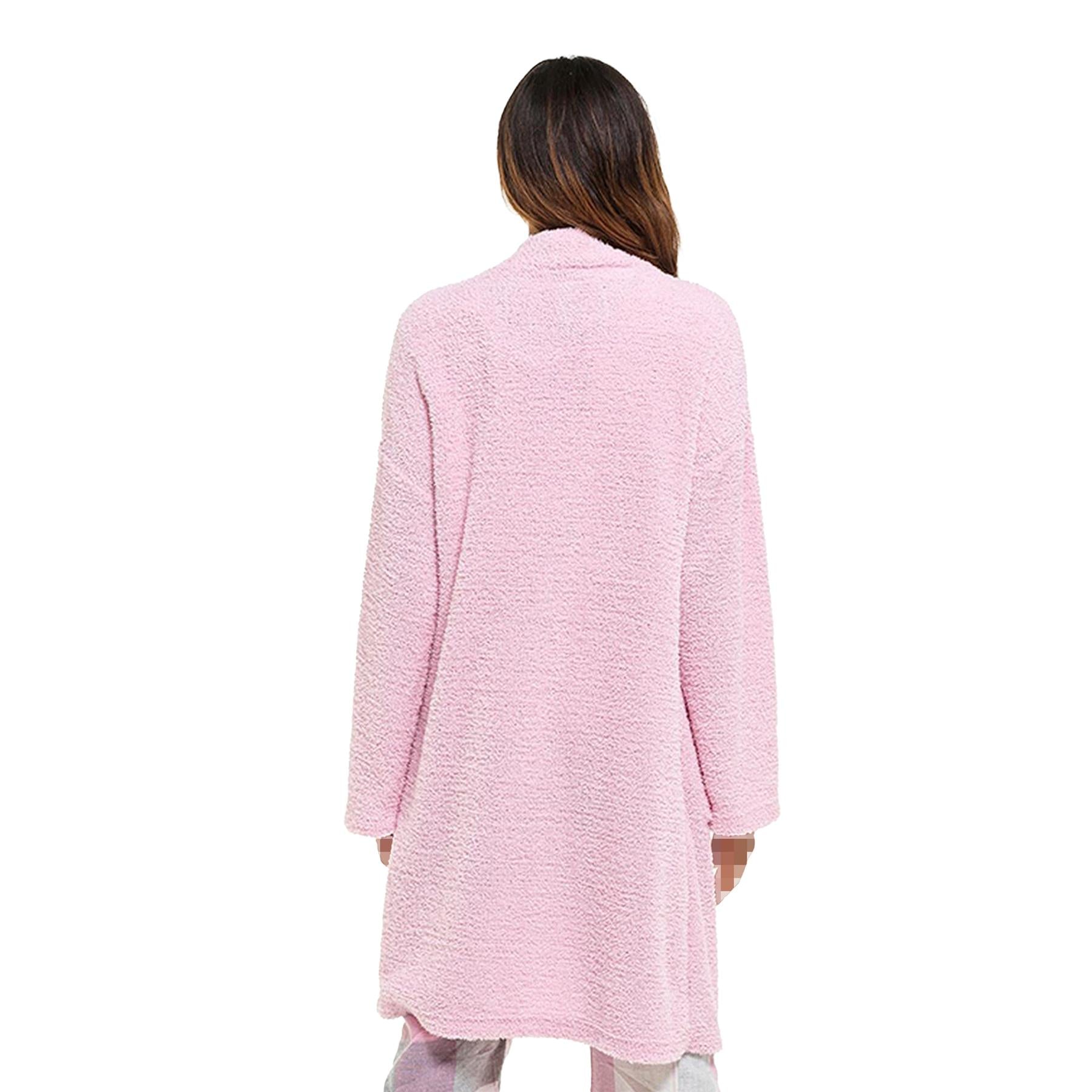 A2Z Ladies Wolf Harte Textured Fluffy Fleece Cardi Dressing Gown Warm Loungewear