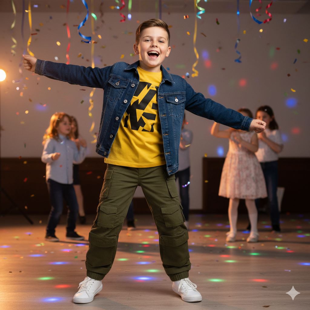 A2Z 4 Kids Boys Girls Cargo Trousers Multi Pocket Utility Combat Pants Bottoms