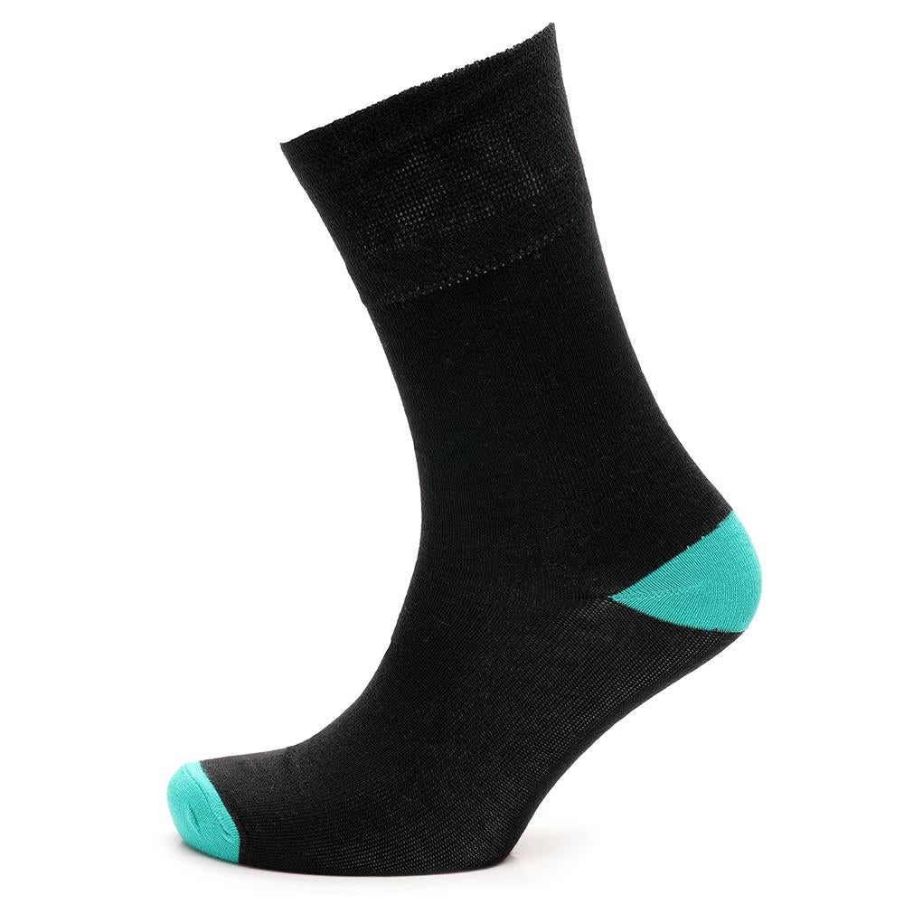 Ladies 3 Pack Bamboo Socks Non Elastic Heel & Toe Design Striped & Spotty Socks