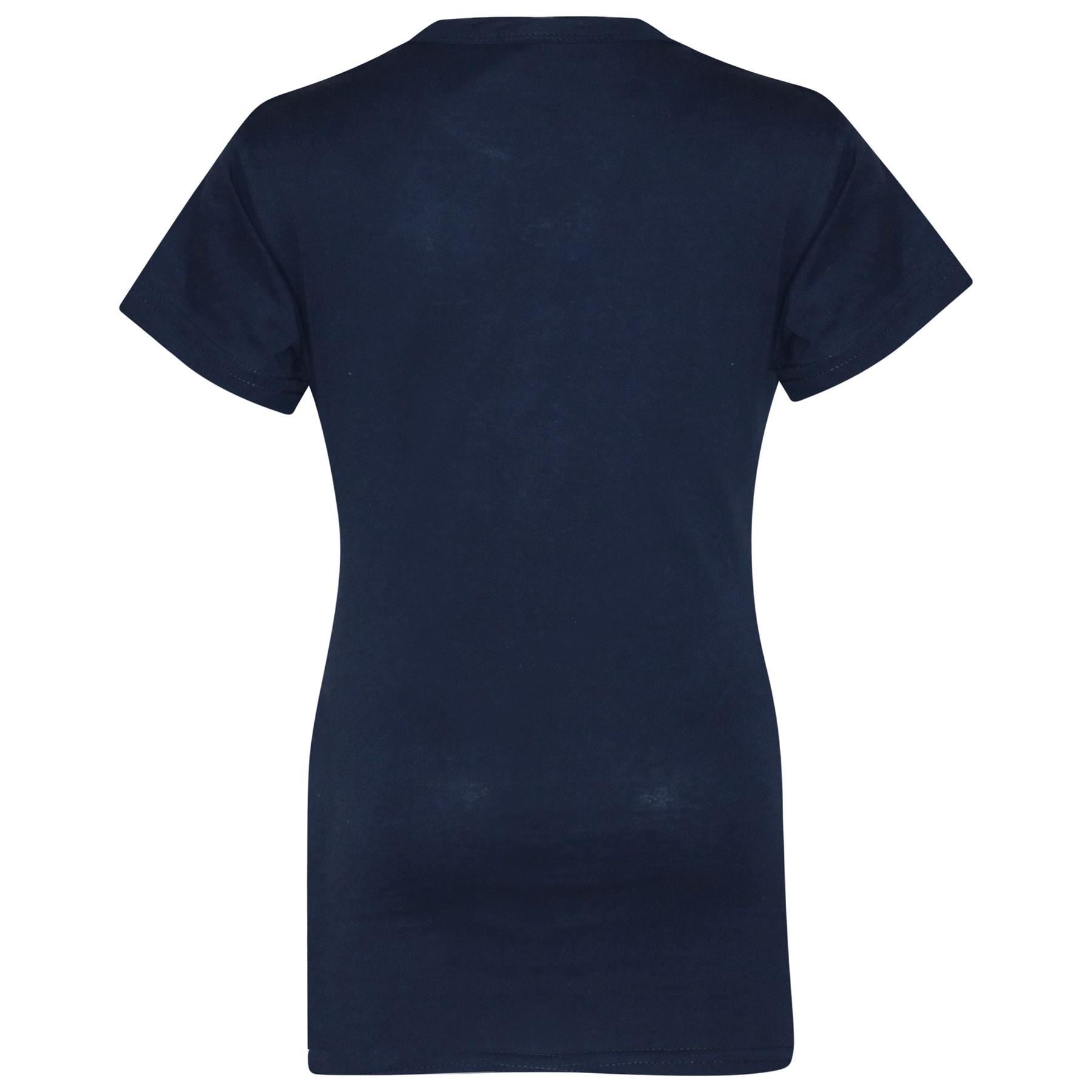 Girls 100% Cotton Plain School T Shirt