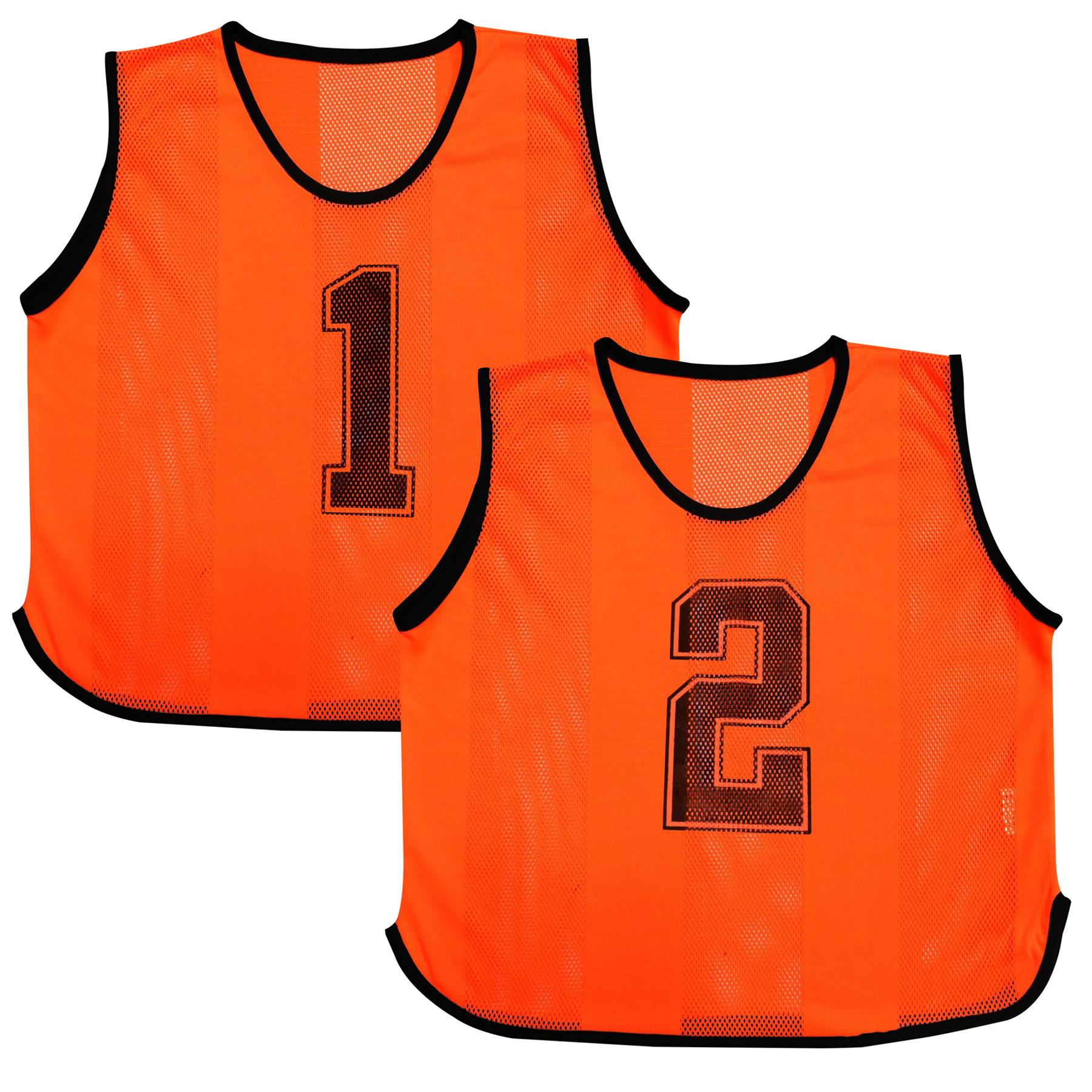 Kids 6 Pack Sports Number Mesh Bibs Comfortable During Football Rugby Sports