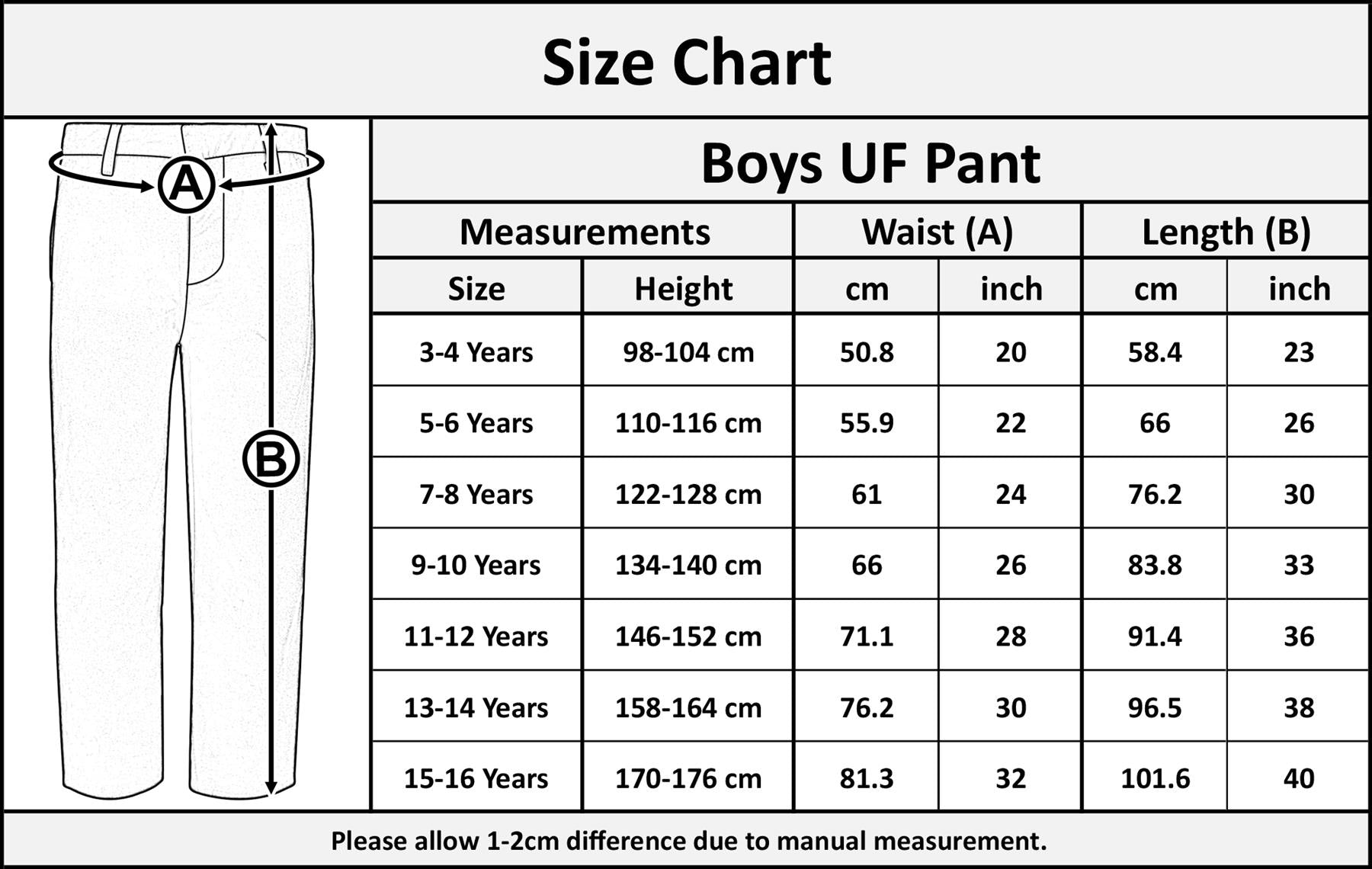 Kids Boys Pants Plain School Uniform Pull Up Regular Fit School Trouser