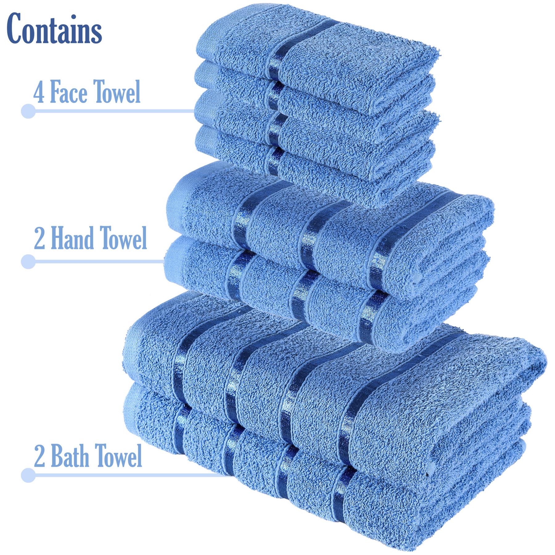 8 Piece Soft & Absorbent Towel Bale Set