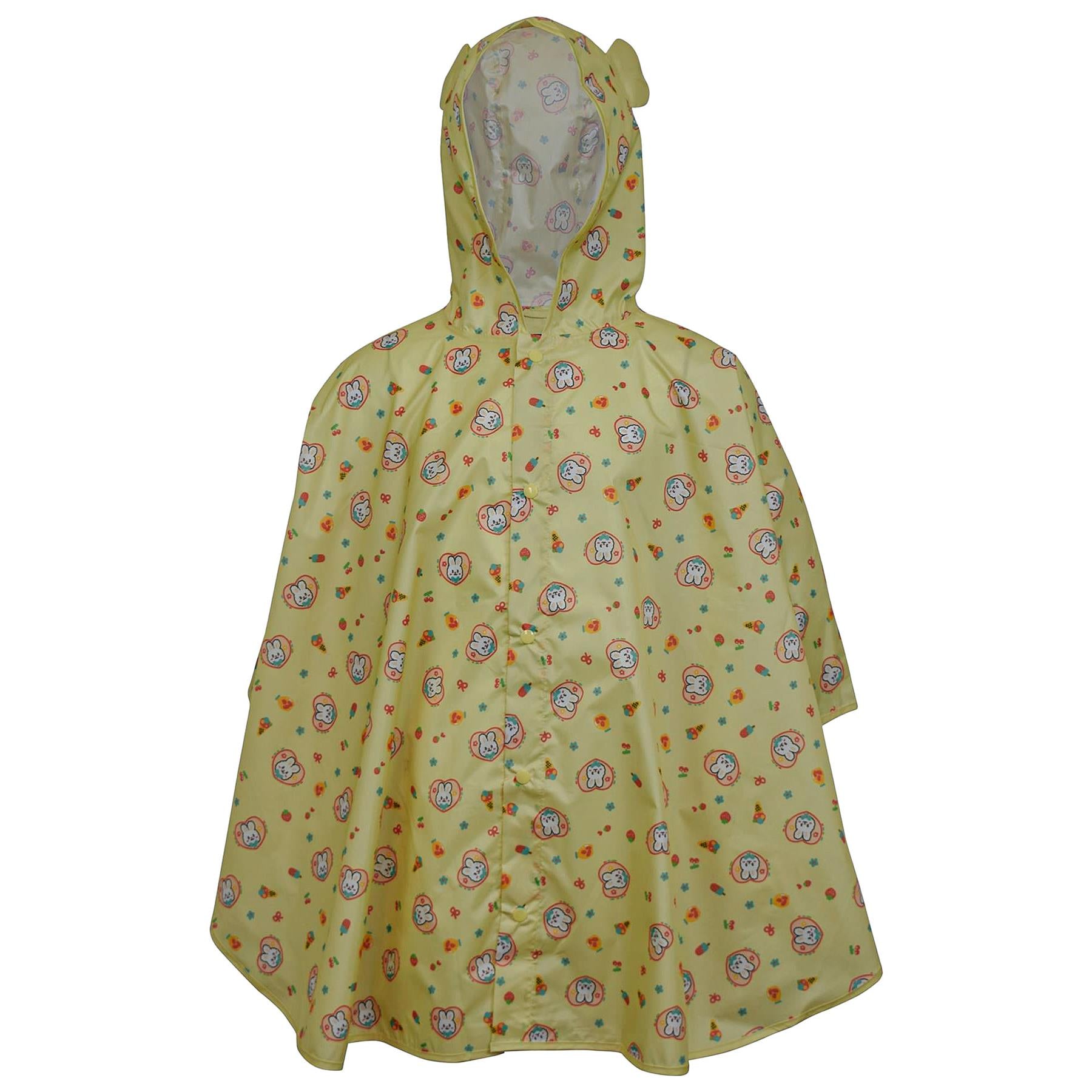 Kids Girls Boys Waterproof Hooded Rain Poncho Lightweight Reusable Raincoat