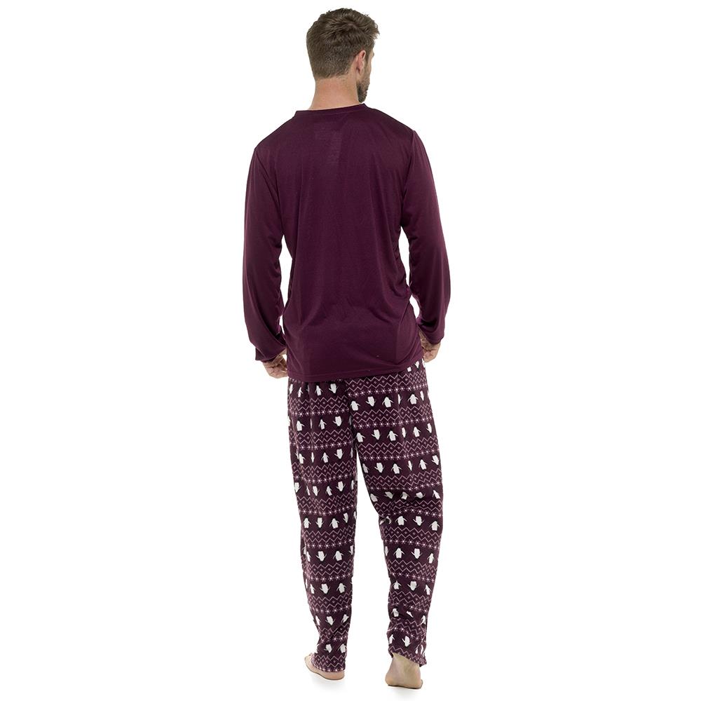 A2Z Mens Pyjama Jersey Top Fleece Bottoms Pyjama Sets 2 Piece Nightwear Top Set