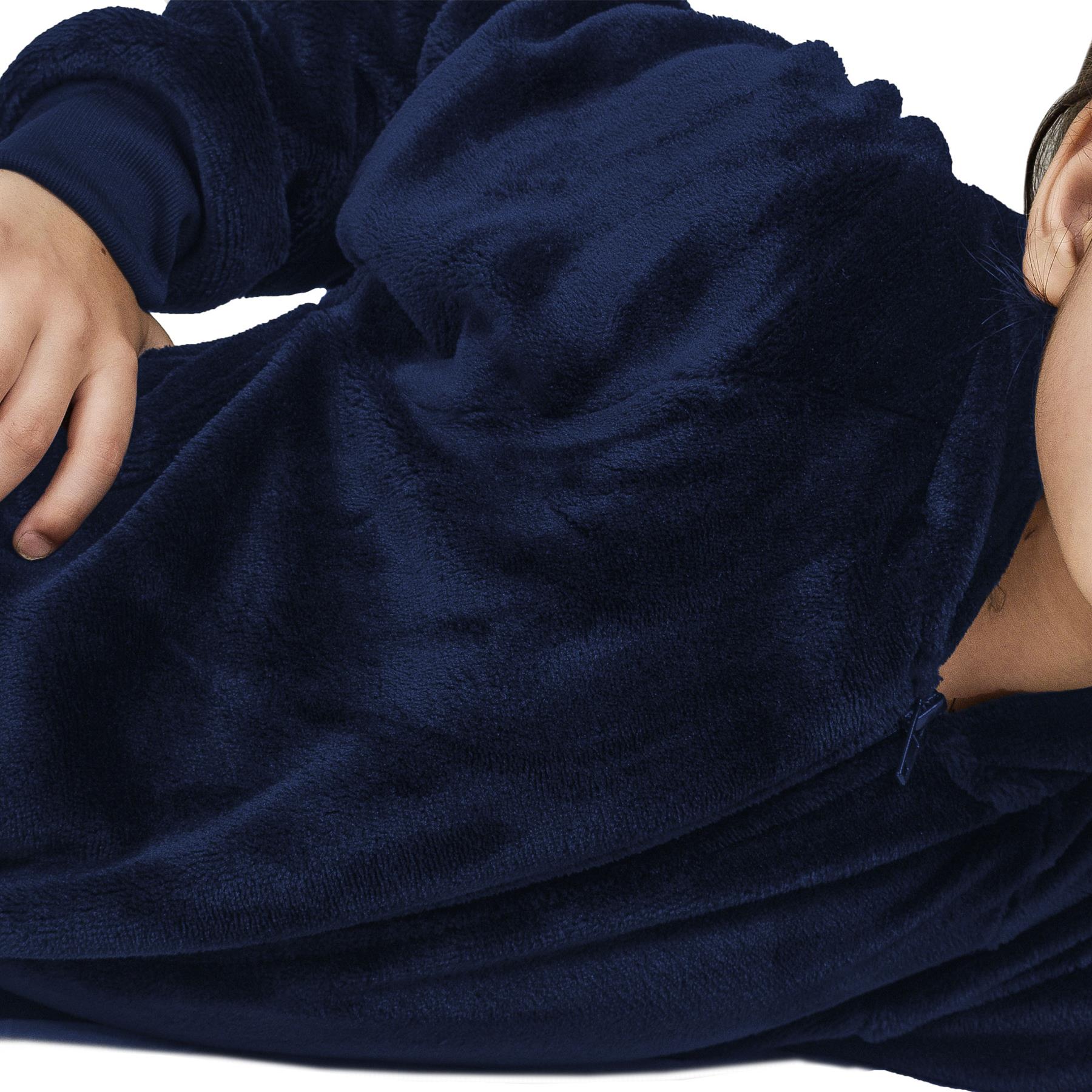 A2Z 4 Kids Girls Boys Plain Fleece Hooded Onesie Soft Comfortable for Children