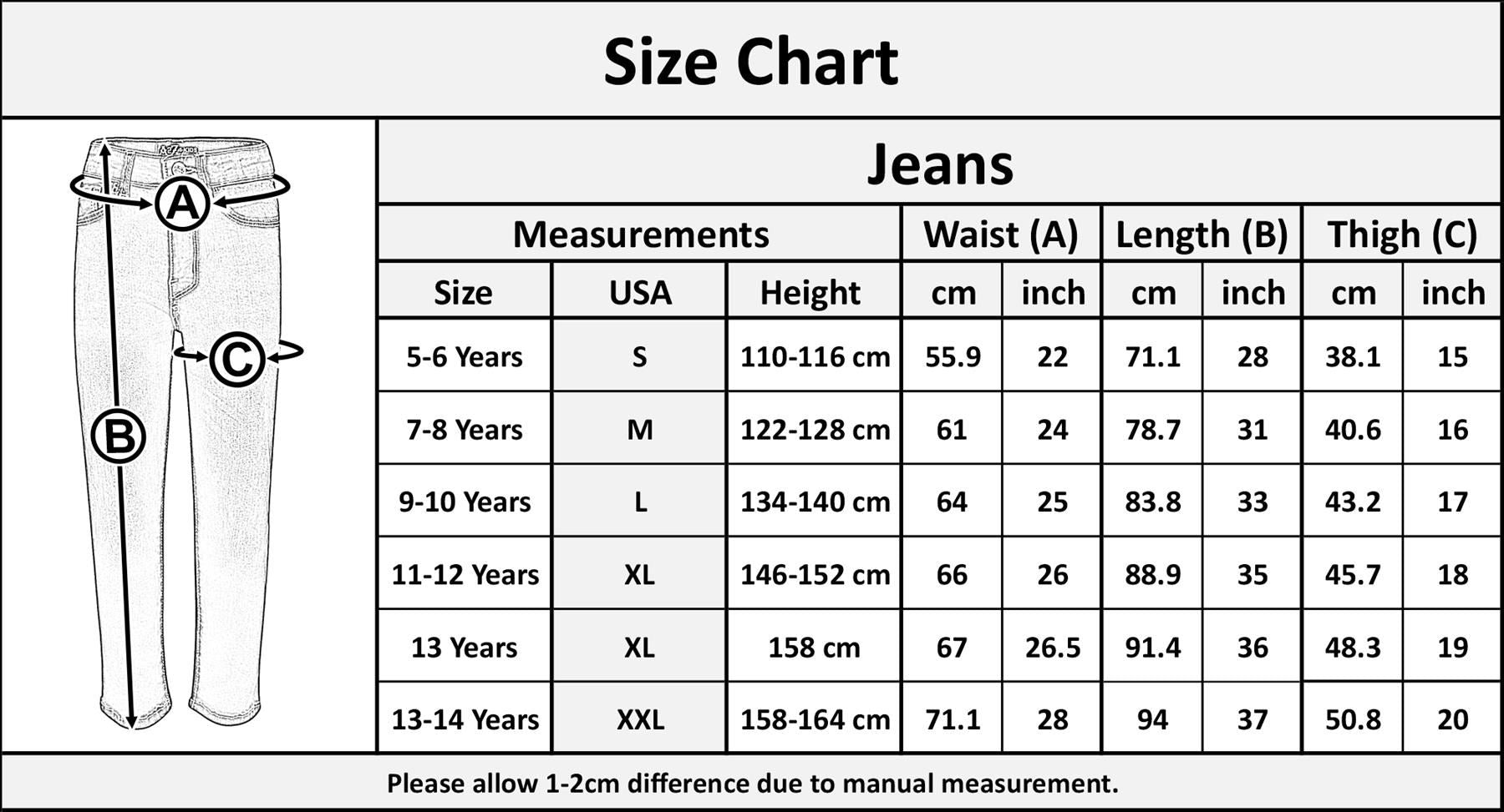 A2Z 4 Kids Boys Relaxed Straight Fit Cut Jeans for Teens Cotton Jean Age 5-13 Yr