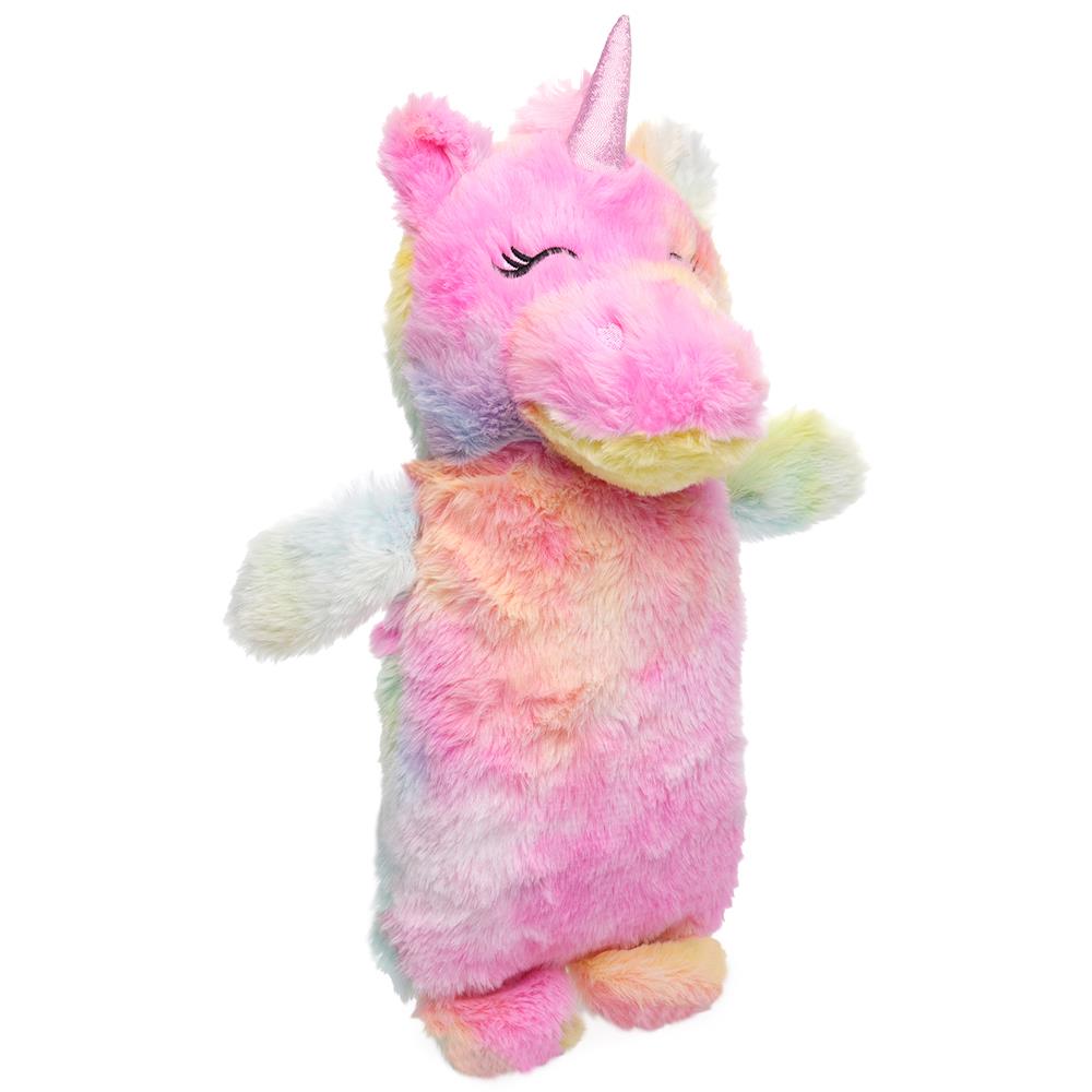 A2Z Hot Water Bottle 750ML Cosy Plush 3D Animal Fleece Cover Hot Water Bottle