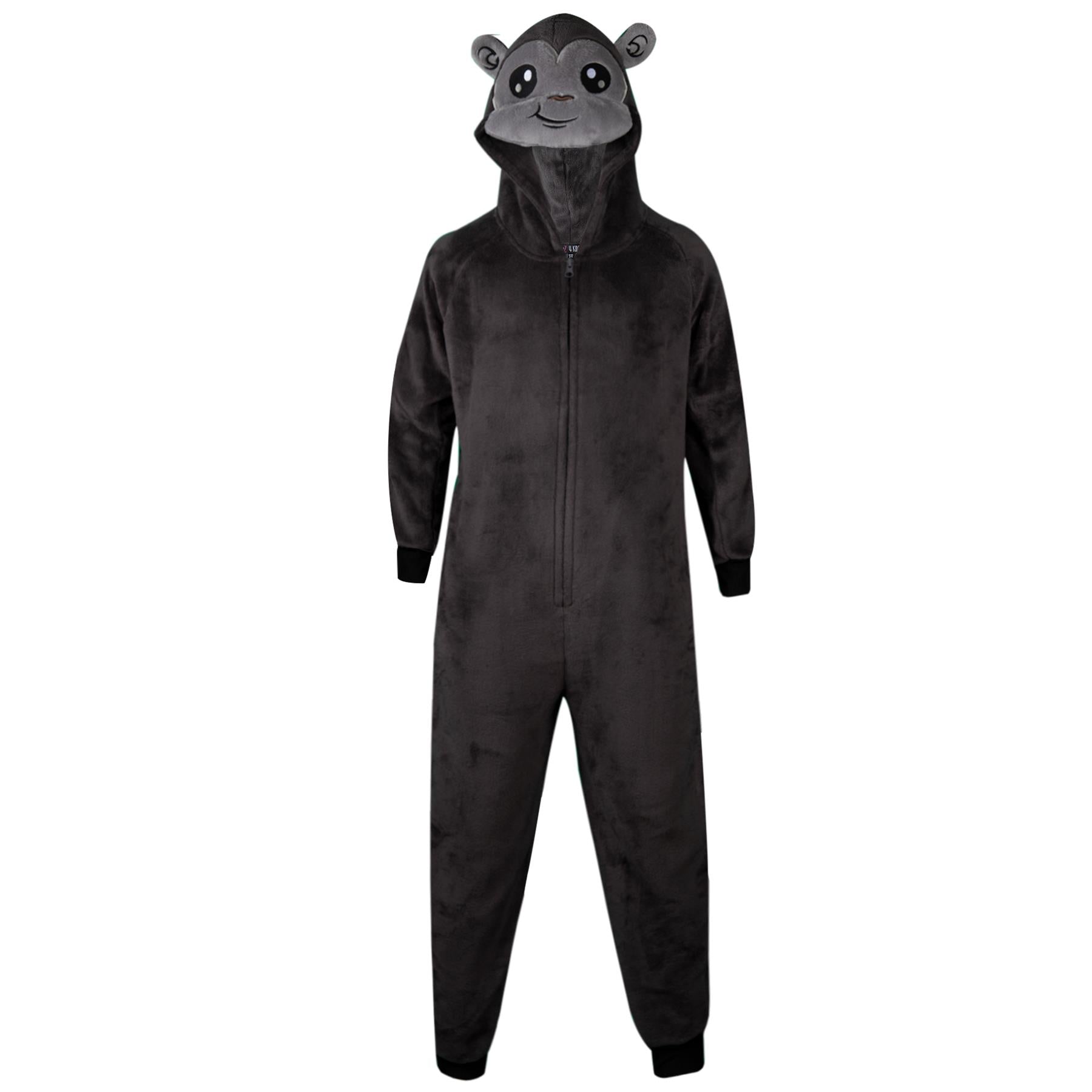 Kids Unisex Gorilla Face A2Z Onesie One Piece All in One Animal Theme Jumpsuit