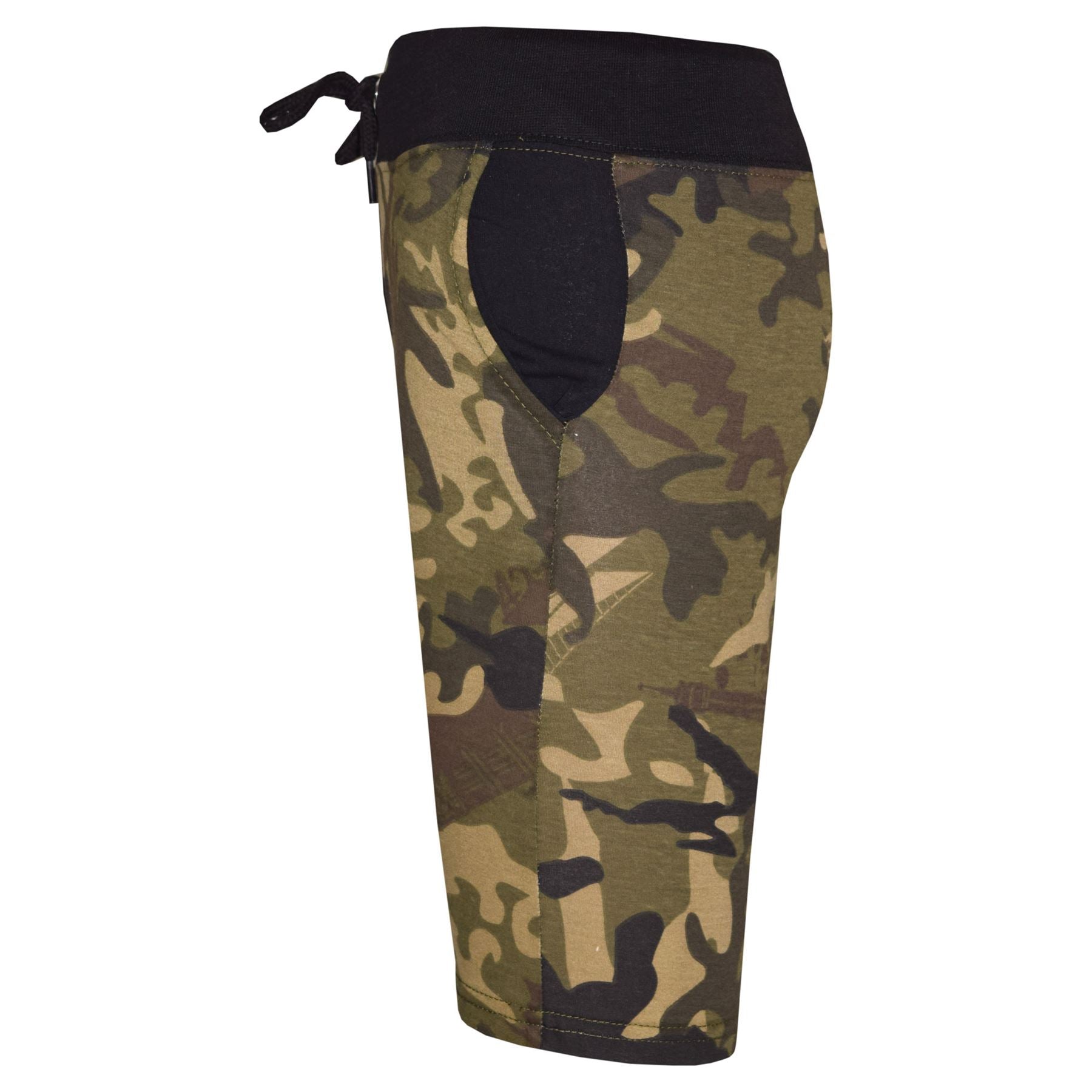 Kids Shorts Girls Boys Camouflage PE Shorts Knee Length Half Pant 5-13 Years