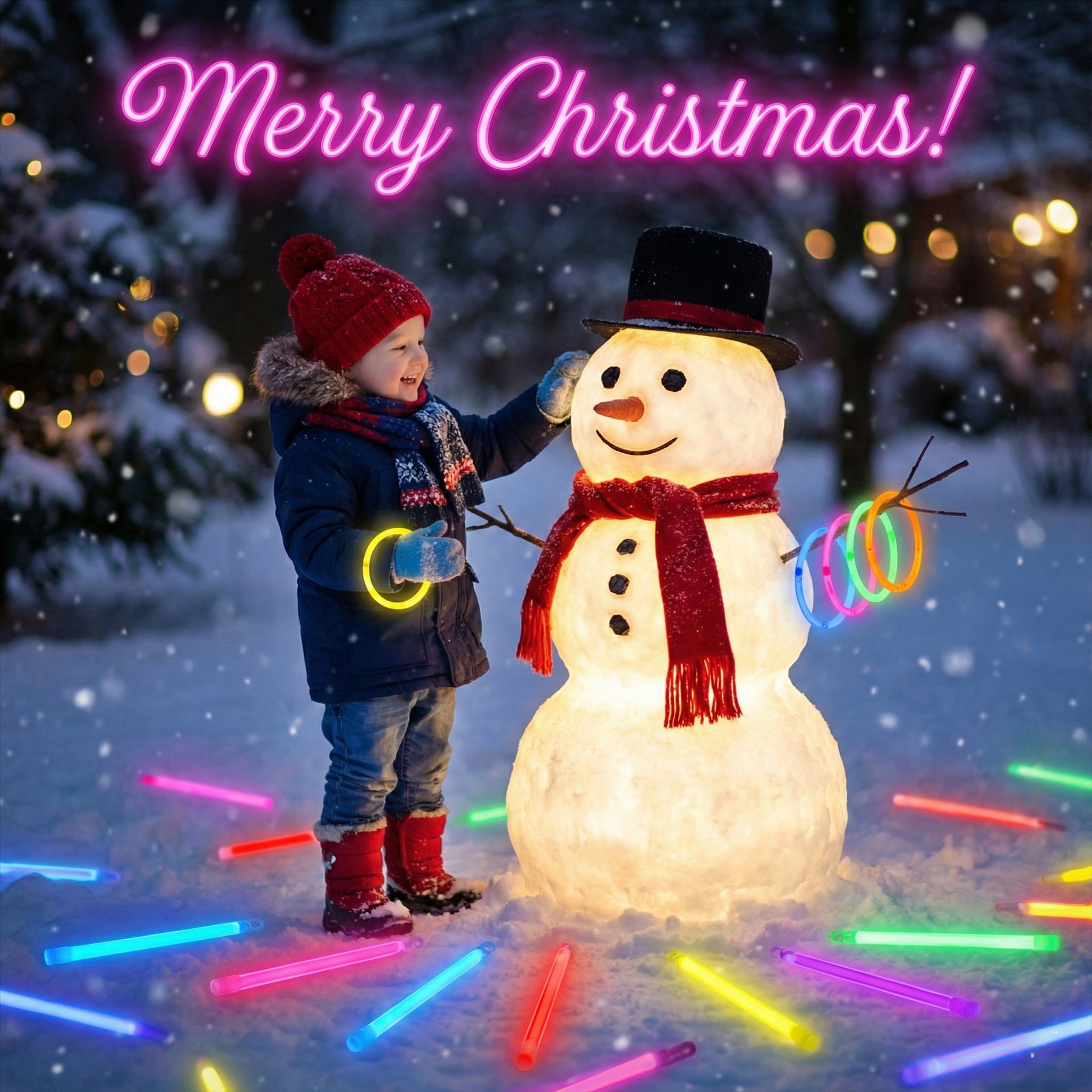 A2Z Glow Sticks 100 Pack Multi-Colour 8" Light Sticks with Connectors Party Glow