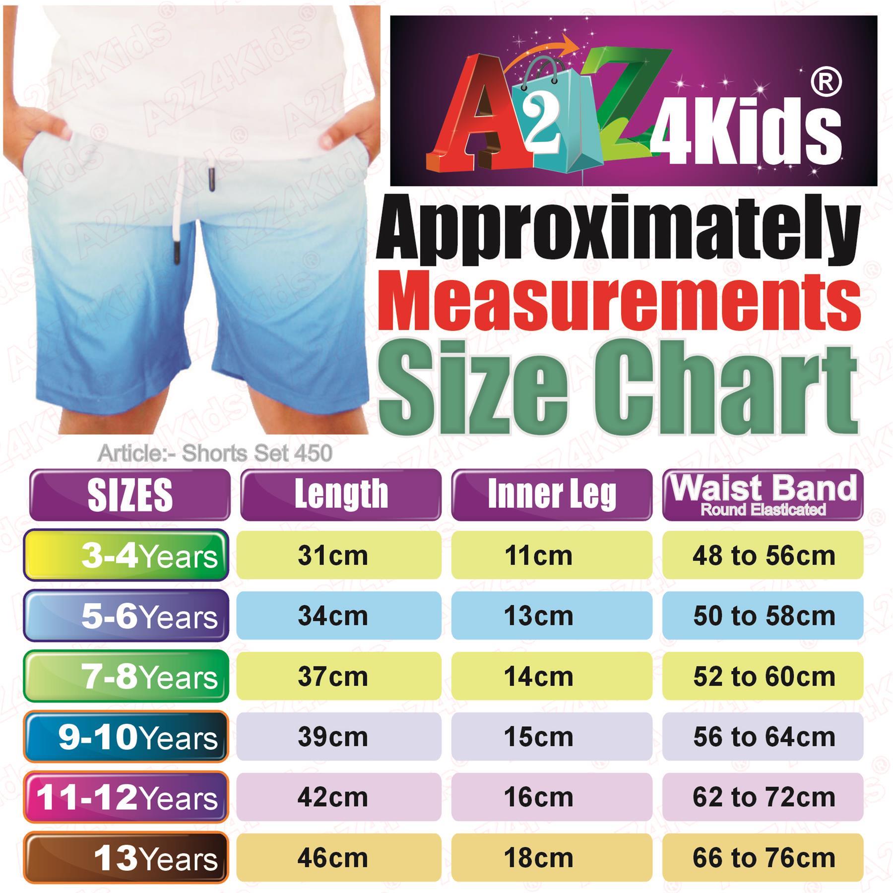 Kids Boys Gradient Colour Shorts Two Tone Fade New Summer Fashion Age 5-13 Years