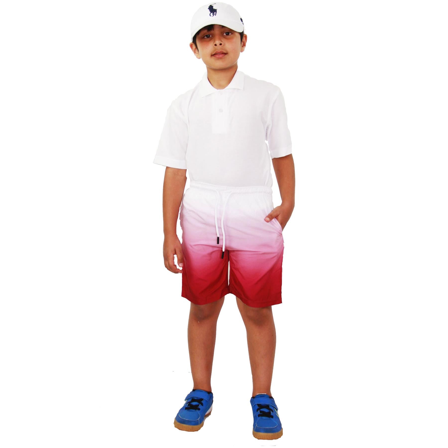 Kids Boys Gradient Colour Shorts Two Tone Fade New Summer Fashion Age 5-13 Years