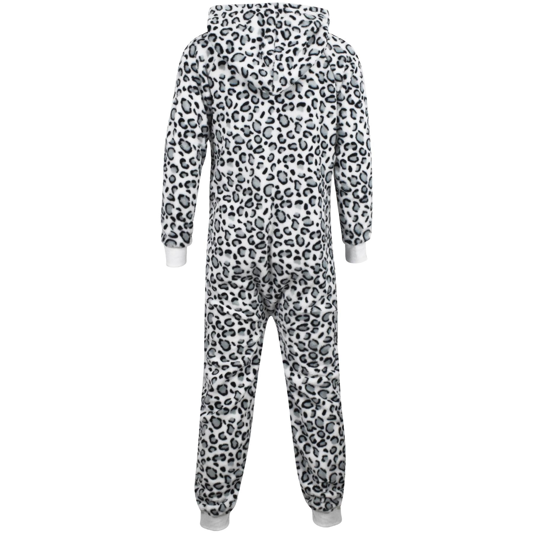 Kids Unisex A2Z Onesie One Piece Soft Fluffy Snow Leopard World Book Day Costume