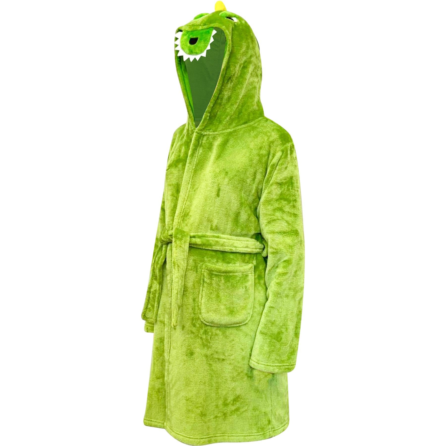 Kids Bathrobe Animal Face Nightgown Kids Crocodile hooded Towel Dressing Gown