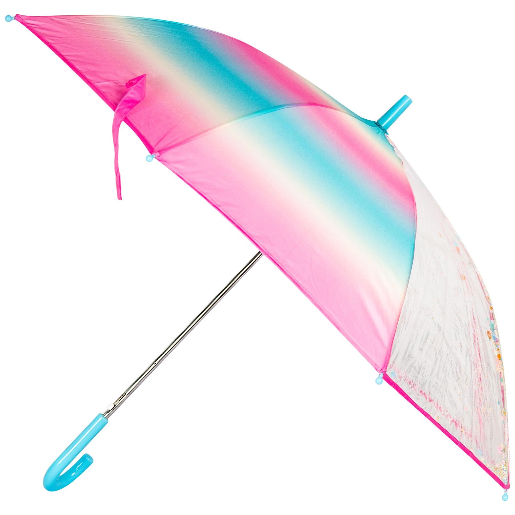 A2Z 4 Kids Stick Umbrella Rainbow Walking Umbrellas Wind Water Proof 110cm Brolly
